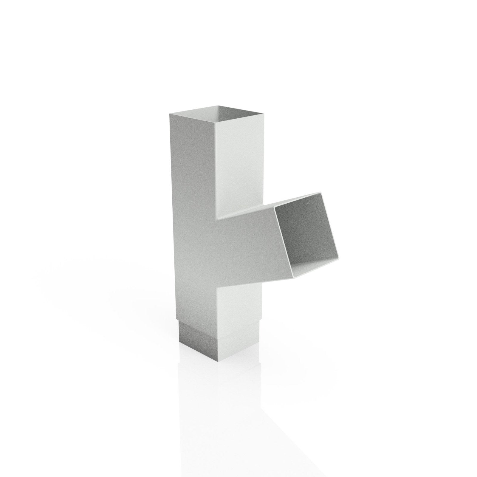 DF729 - FLUSH JOINT BRANCH - 112.5 DEG - 72x72mm - Alugutter