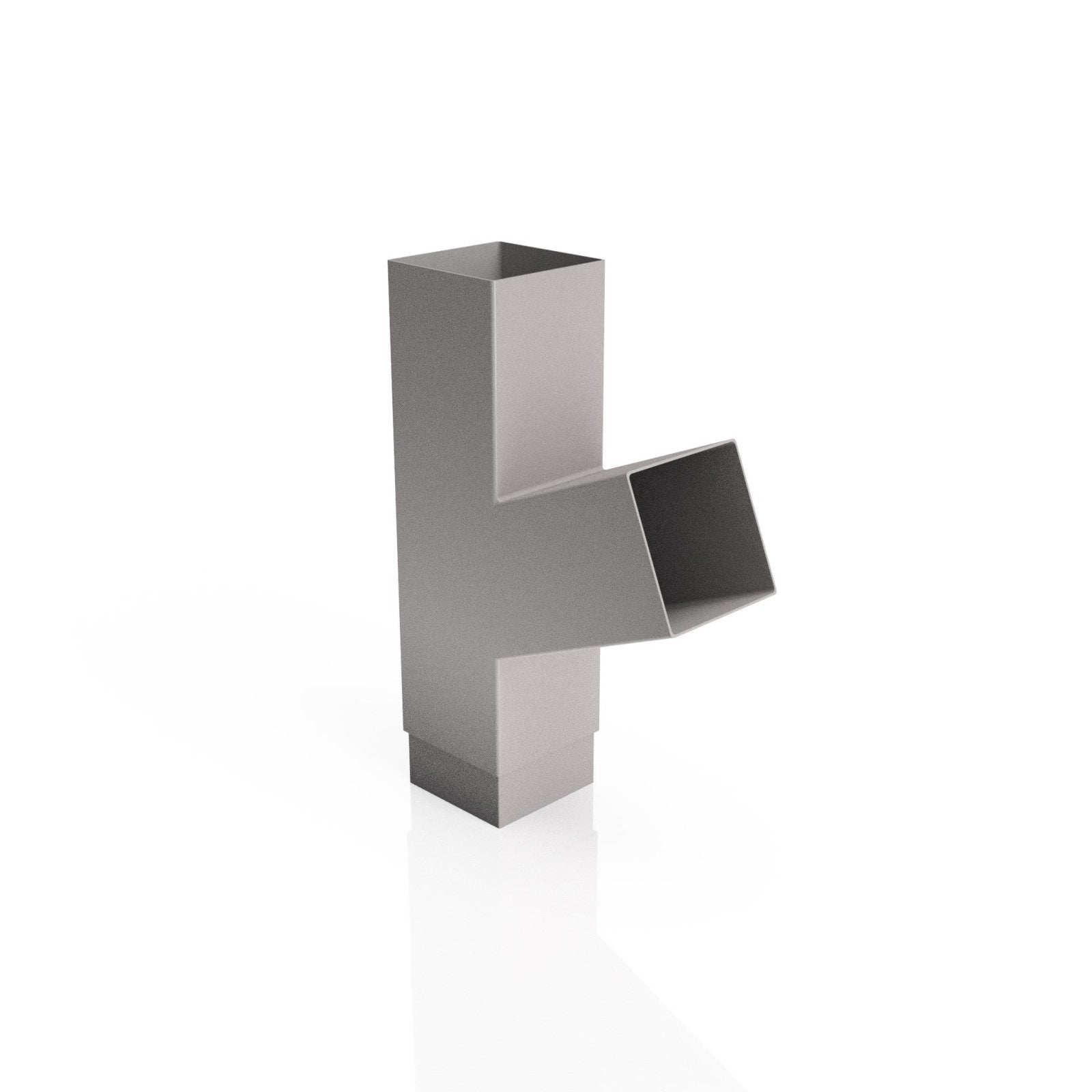 DF729 - FLUSH JOINT BRANCH - 112.5 DEG - 72x72mm - Alugutter