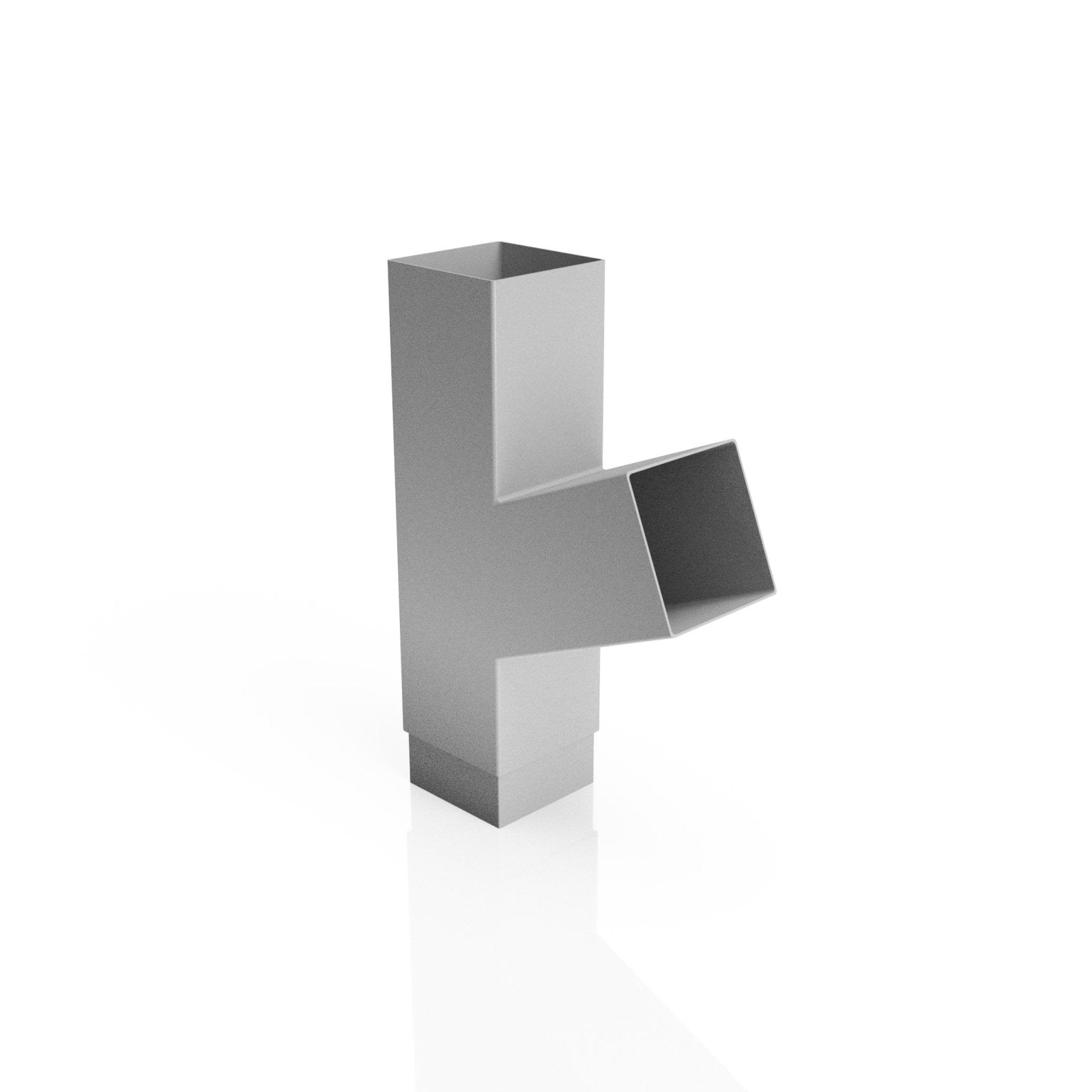 DF729 - FLUSH JOINT BRANCH - 112.5 DEG - 72x72mm - Alugutter