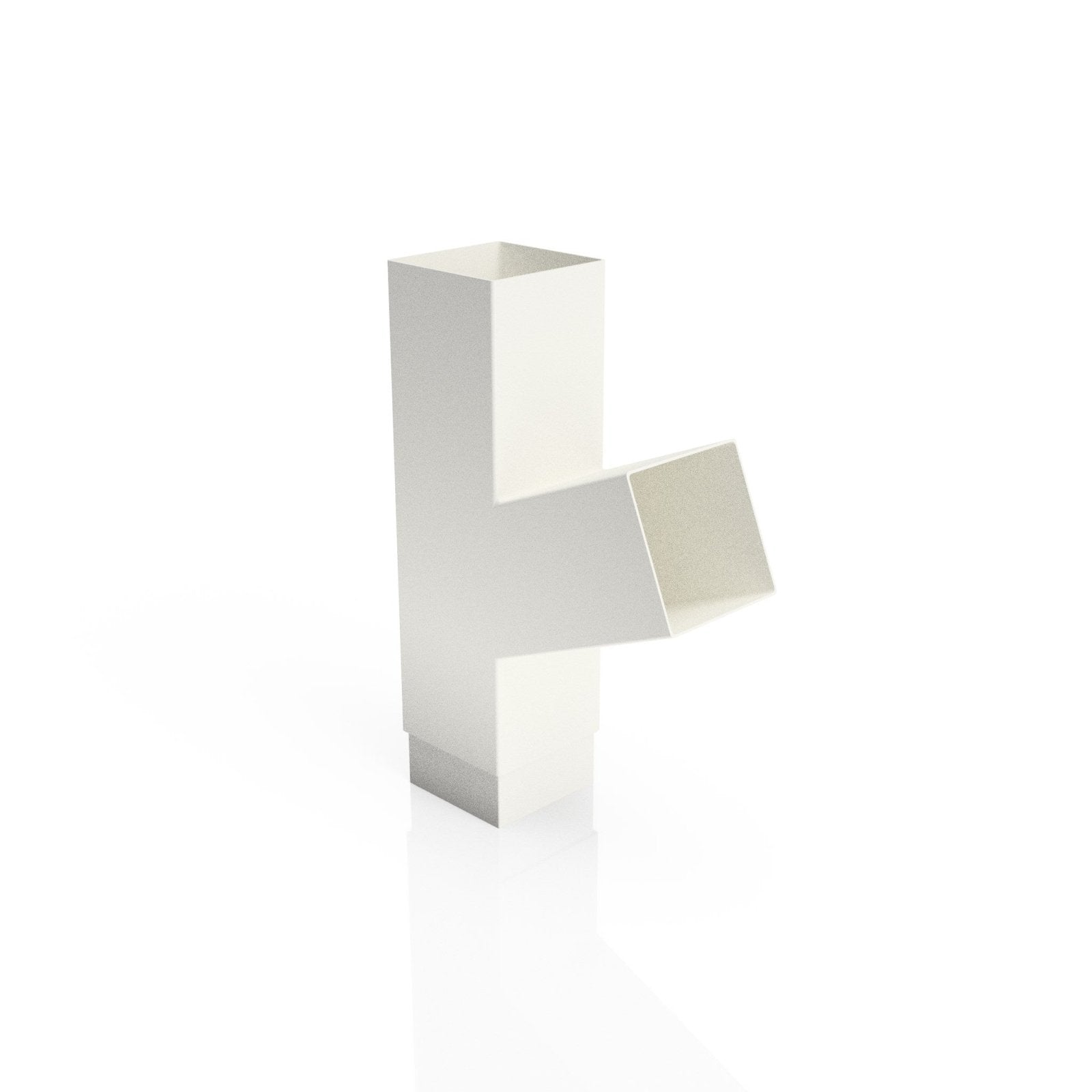 DF729 - FLUSH JOINT BRANCH - 112.5 DEG - 72x72mm - Alugutter