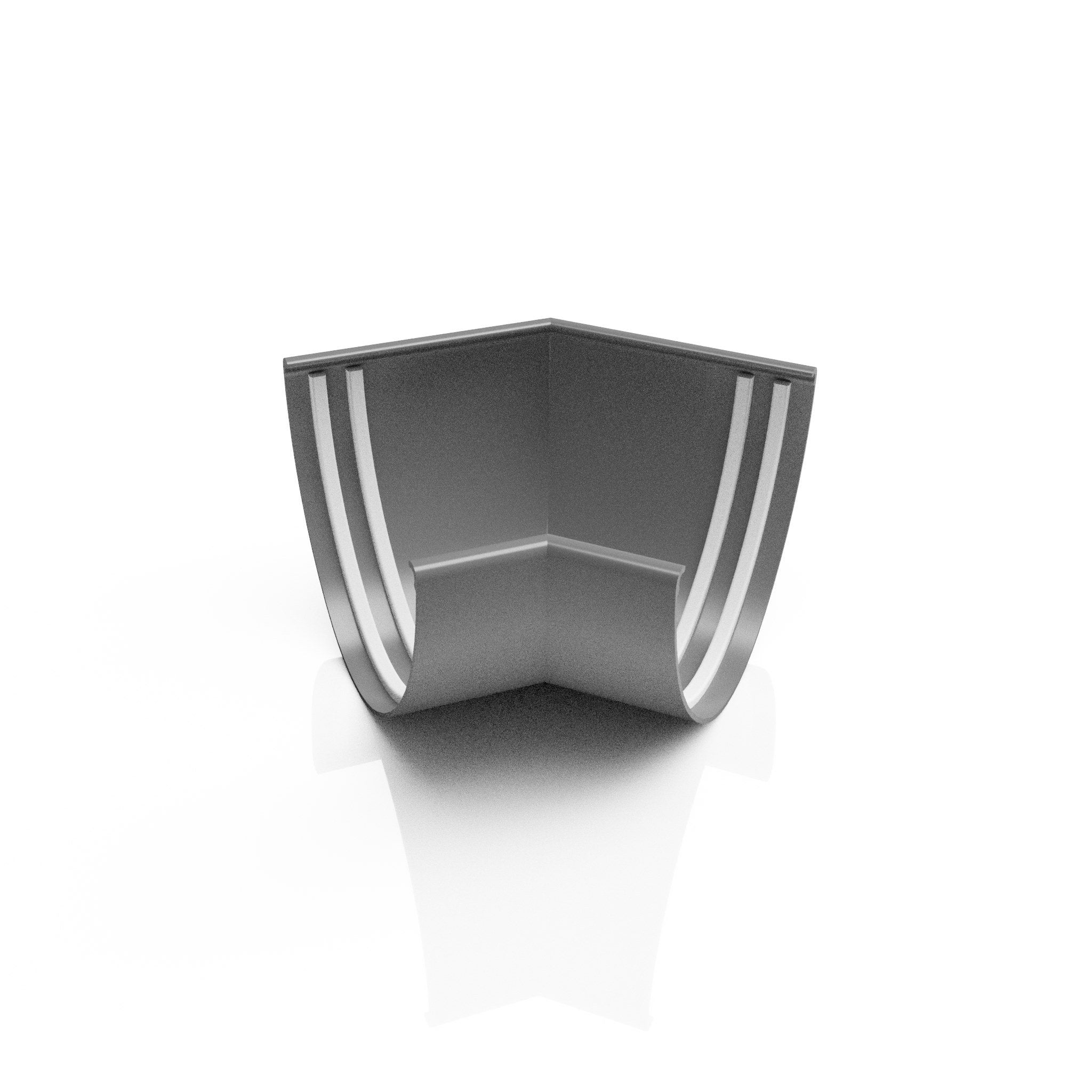 GD7 - DEEPFLOW GUTTER ANGLE 135 DEG - 130mm - Alugutter