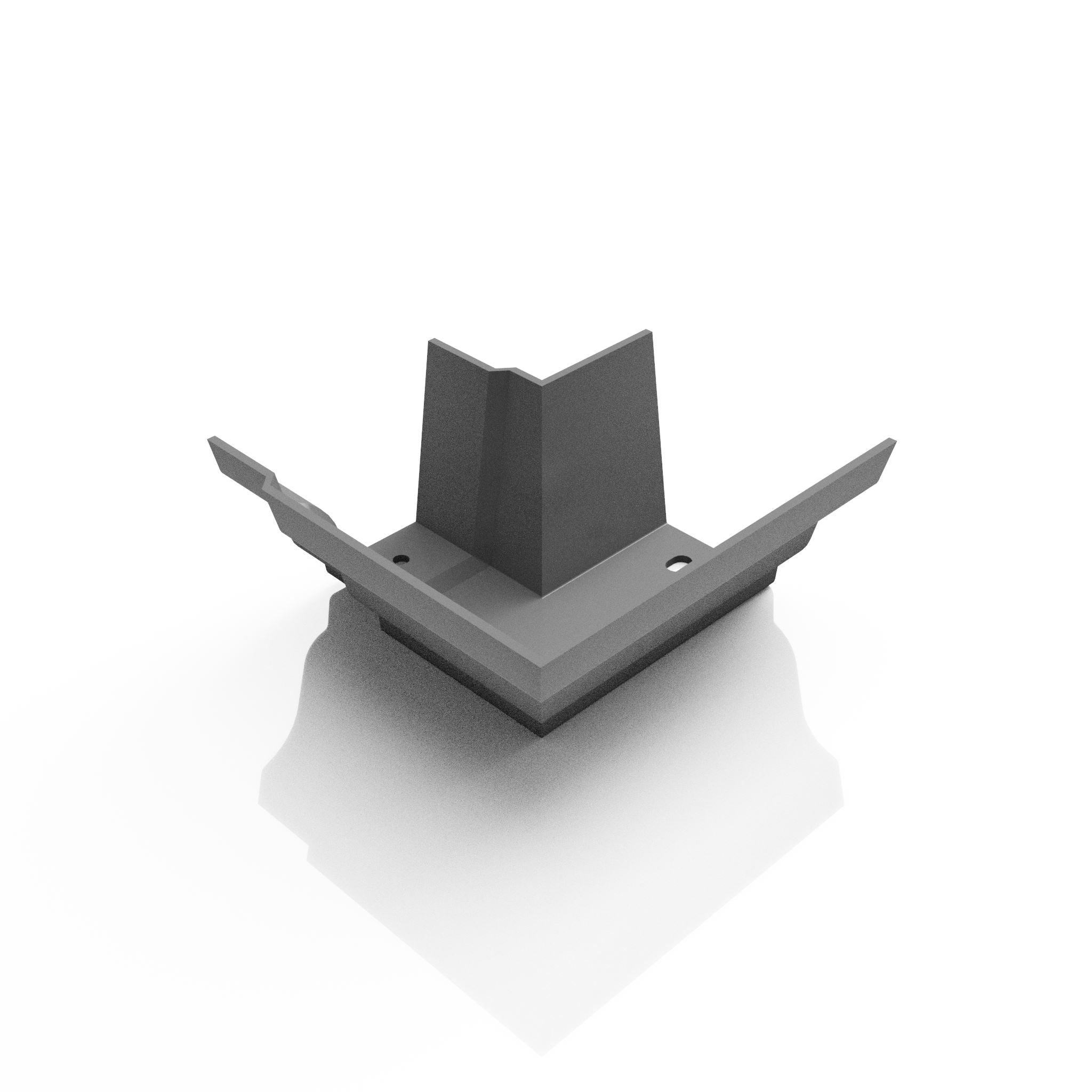 GTM7 - MOULDED OGEE GUTTER EXTERNAL ANGLE 90 DEG - 125 x 100mm - Alugutter