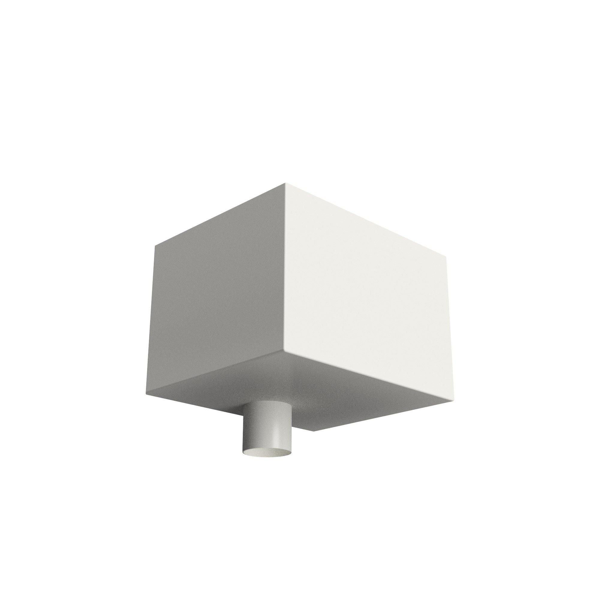 DF6312 - HOPPER HEAD 300mm(w) x 250mm(d) x 200mm(h) - 63mm DIA - Alugutter