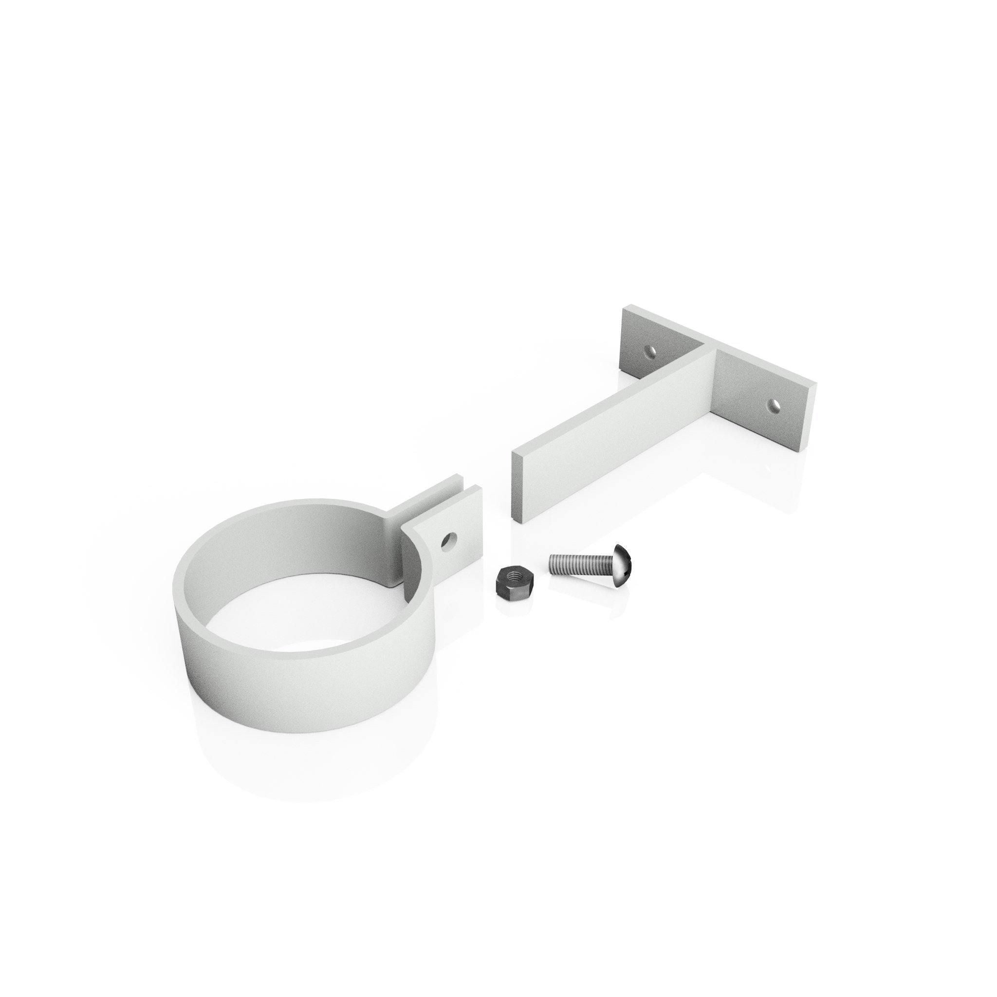 DF633 - ADJUSTABLE PIPE CLIP - 63mm DIA - Alugutter