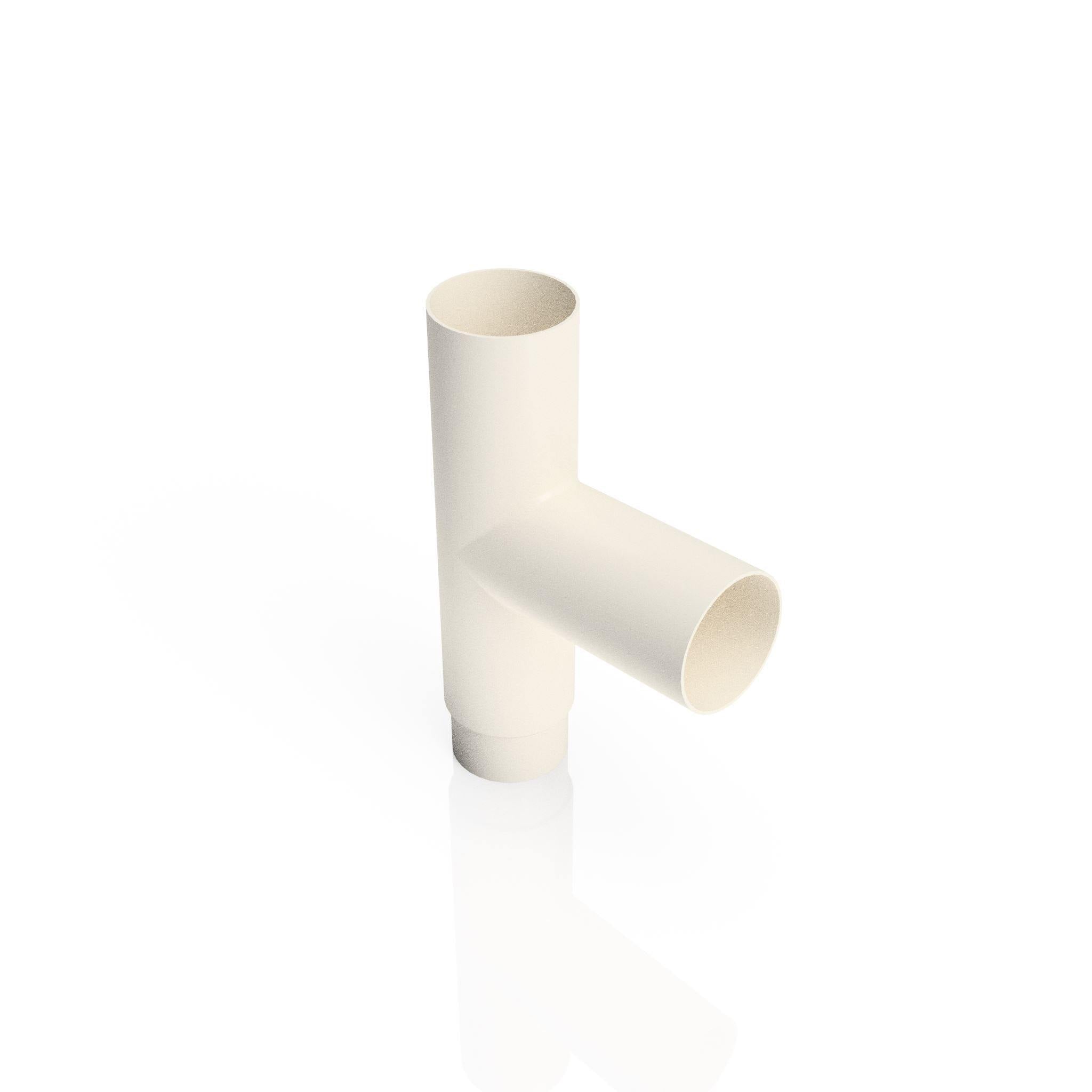 DF638 - FLUSH JOINT BRANCH - 92.5 DEG - 63mm DIA - Alugutter