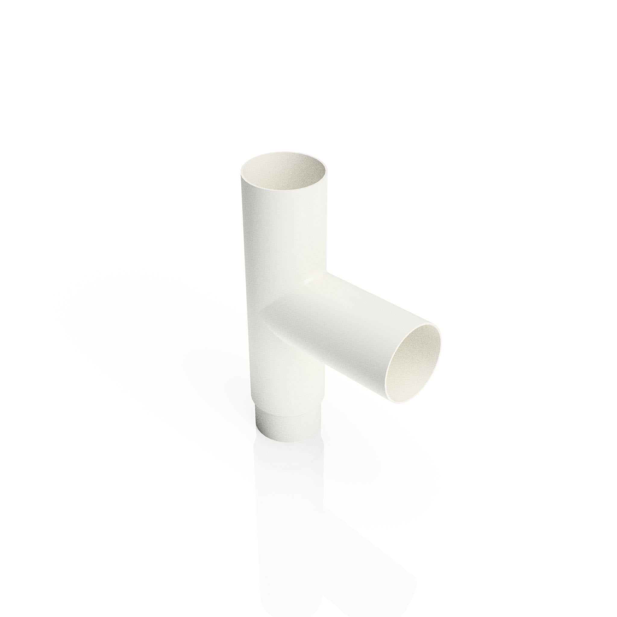 DF638 - FLUSH JOINT BRANCH - 92.5 DEG - 63mm DIA - Alugutter