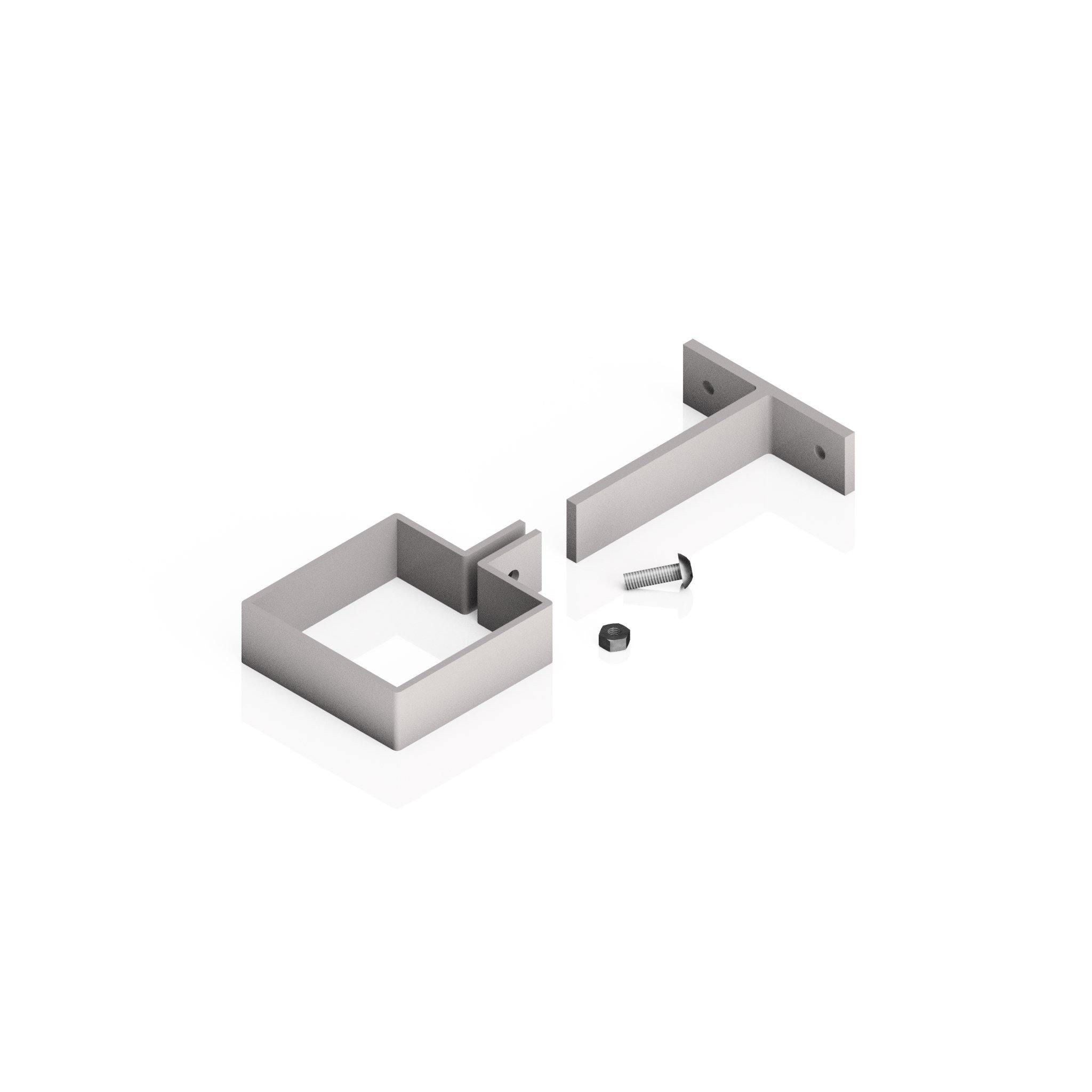 DF723 - ADJUSTABLE PIPE CLIP - 72x72mm - Alugutter