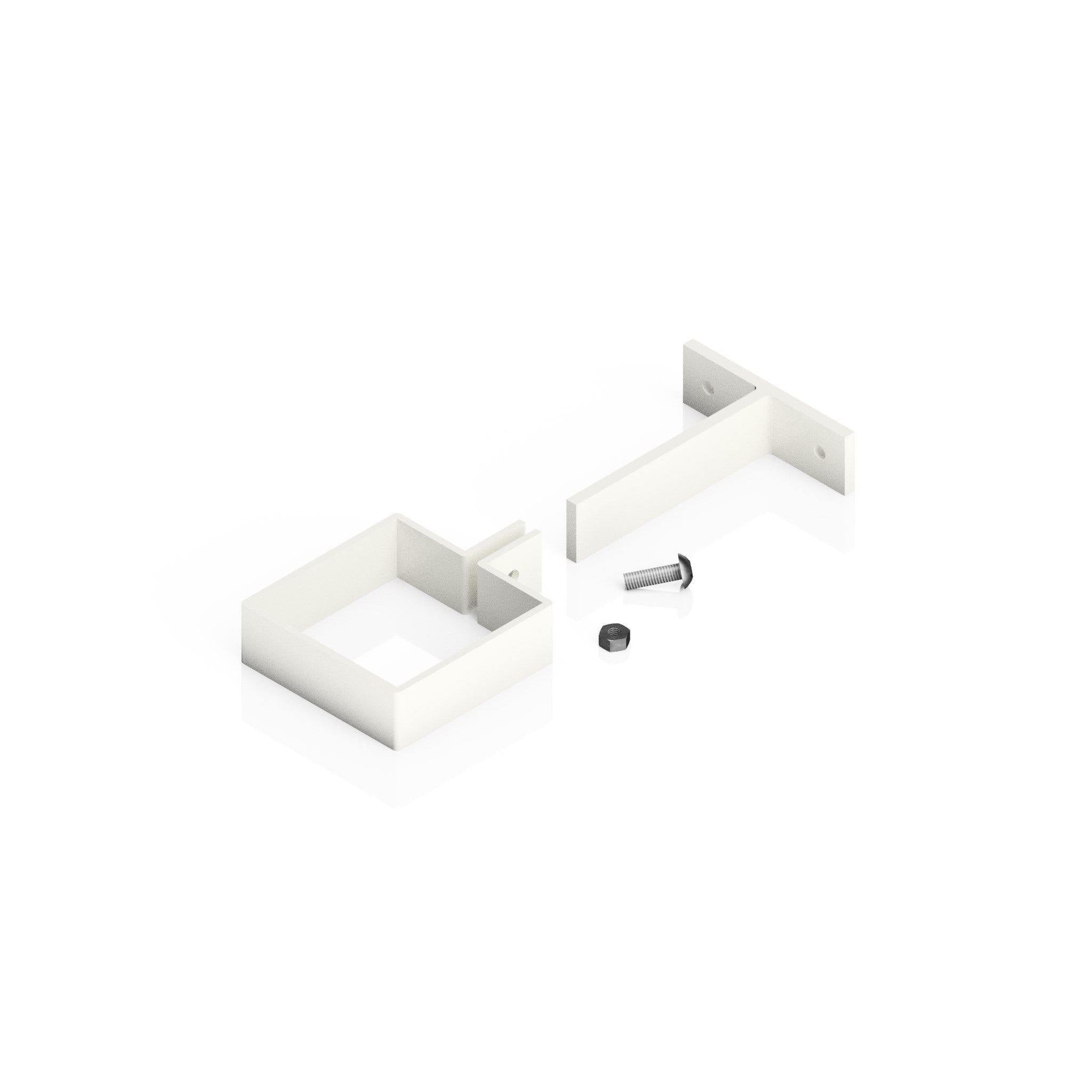 DF723 - ADJUSTABLE PIPE CLIP - 72x72mm - Alugutter