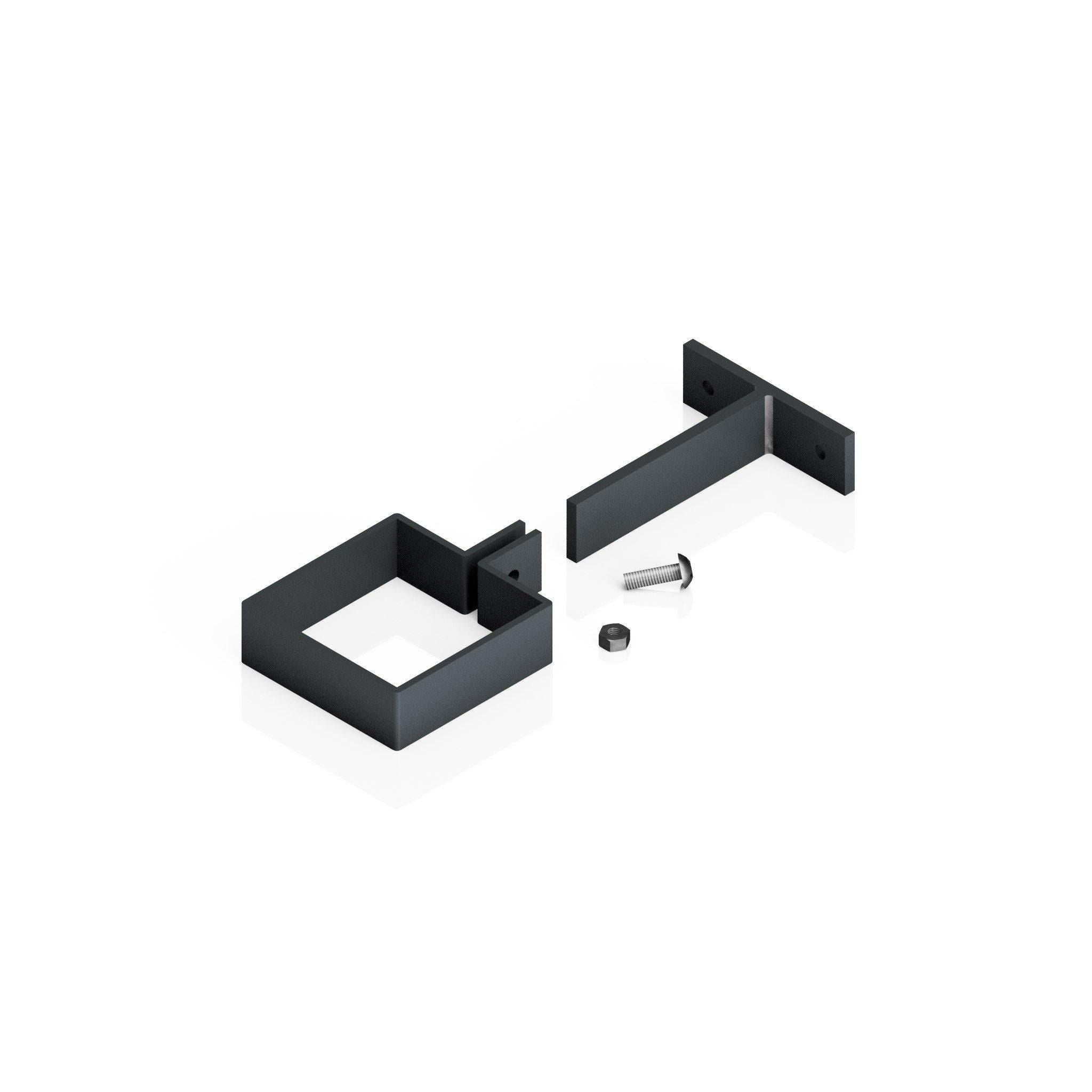 DF723 - ADJUSTABLE PIPE CLIP - 72x72mm - Alugutter