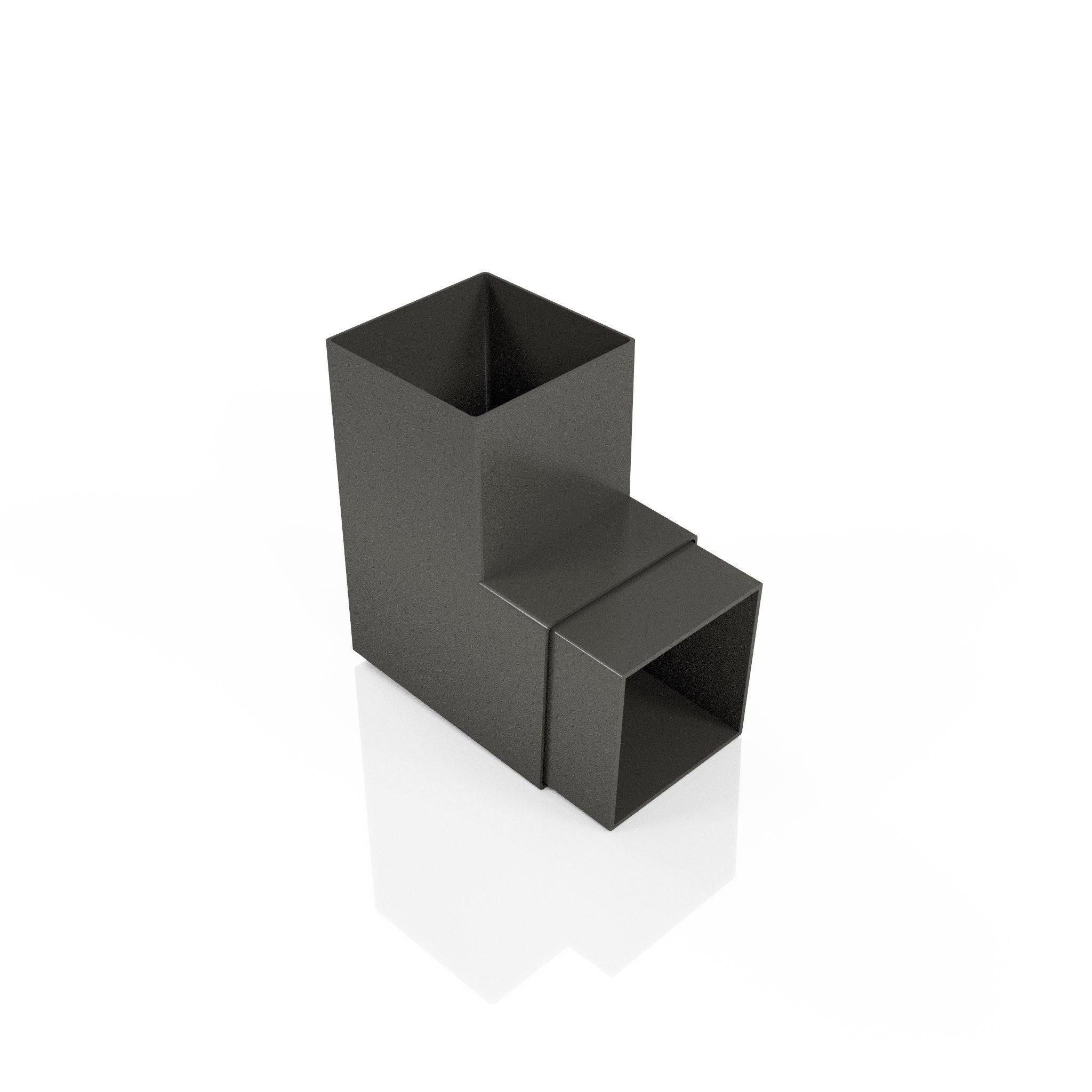 DF726 - FLUSH JOINT BEND - 92.5 DEG - 72x72mm - Alugutter