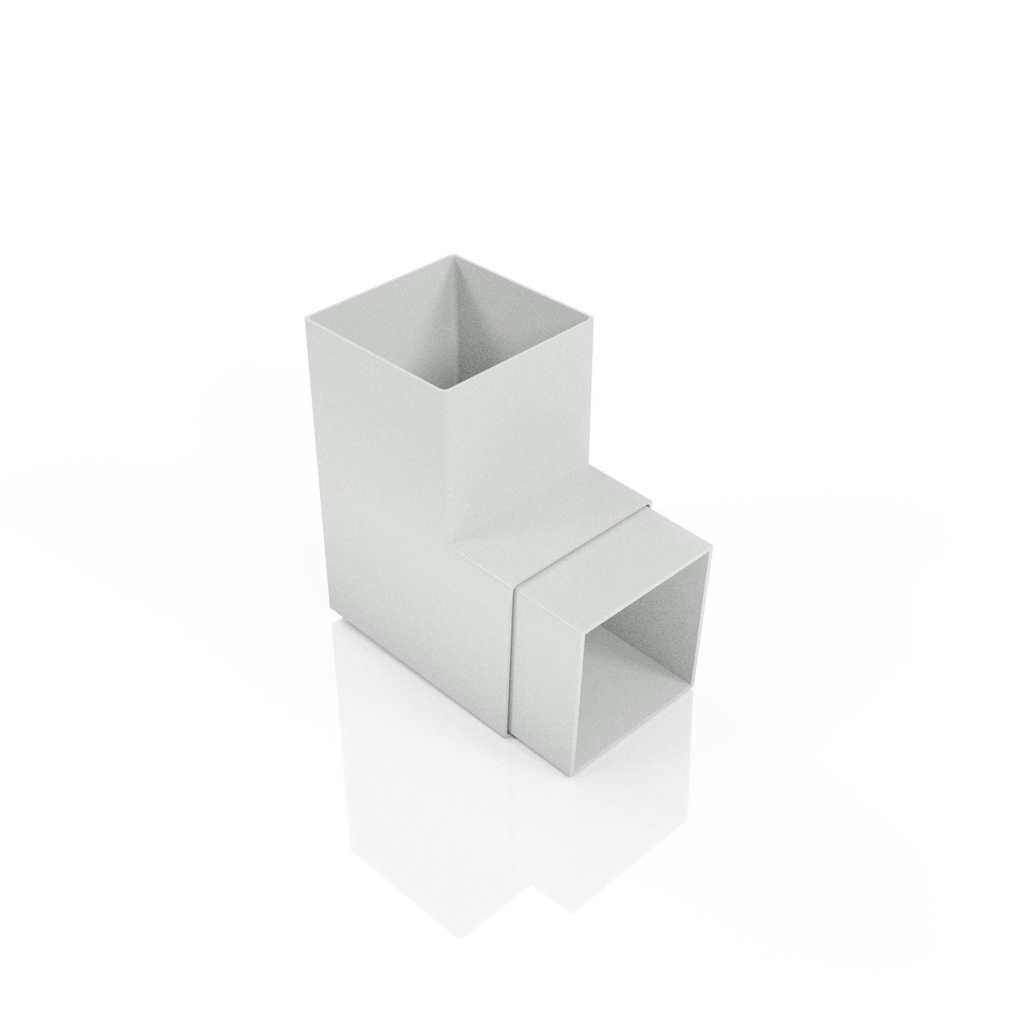 DF726 - FLUSH JOINT BEND - 92.5 DEG - 72x72mm - Alugutter
