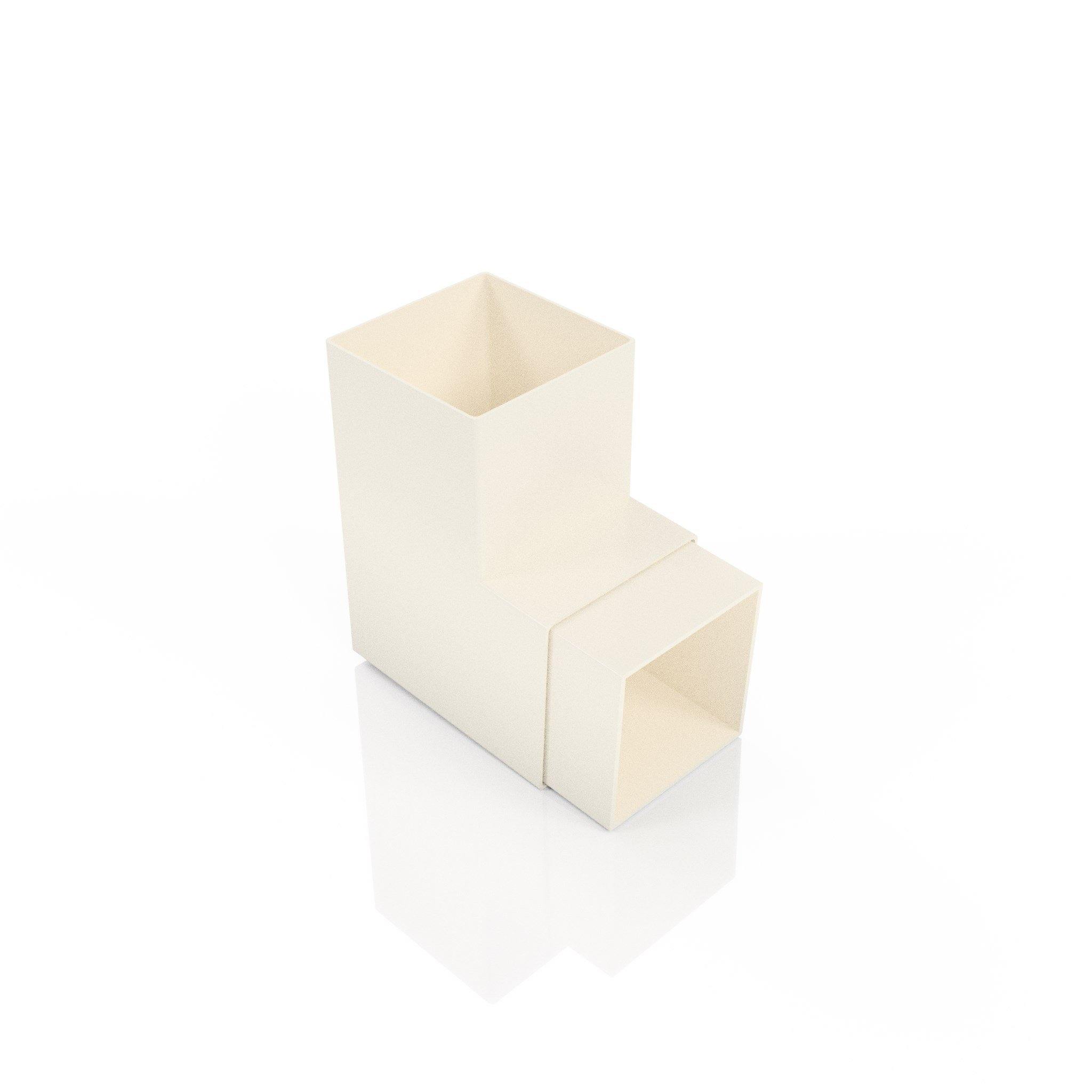 DF726 - FLUSH JOINT BEND - 92.5 DEG - 72x72mm - Alugutter