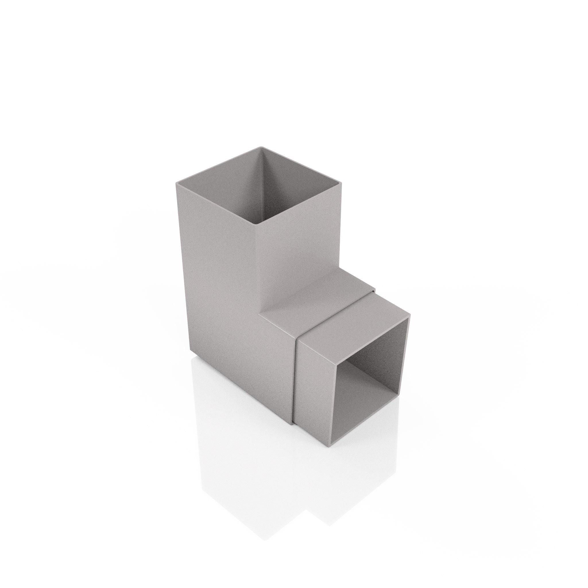DF726 - FLUSH JOINT BEND - 92.5 DEG - 72x72mm - Alugutter