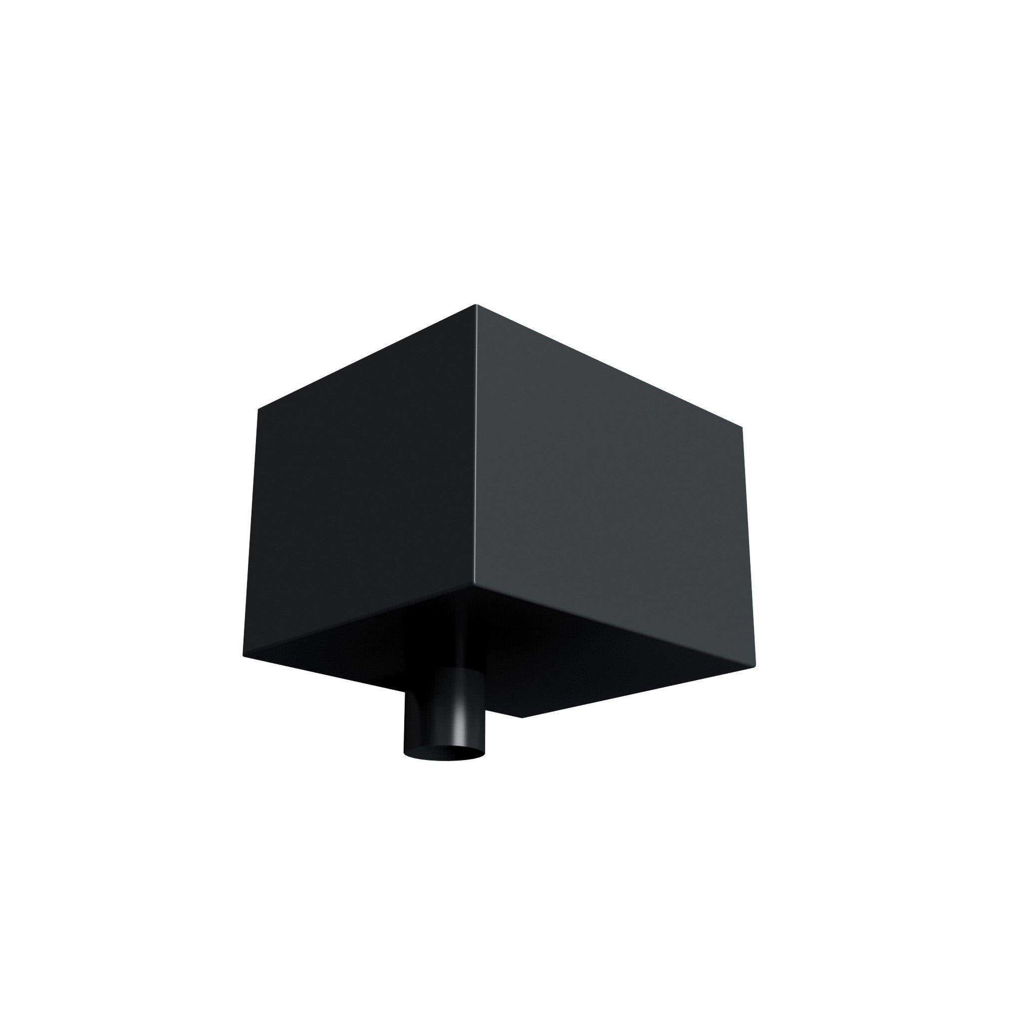 DF7612 - HOPPER HEAD 300mm(w) x 250mm(d) x 200mm(h) - 76mm DIA - Alugutter