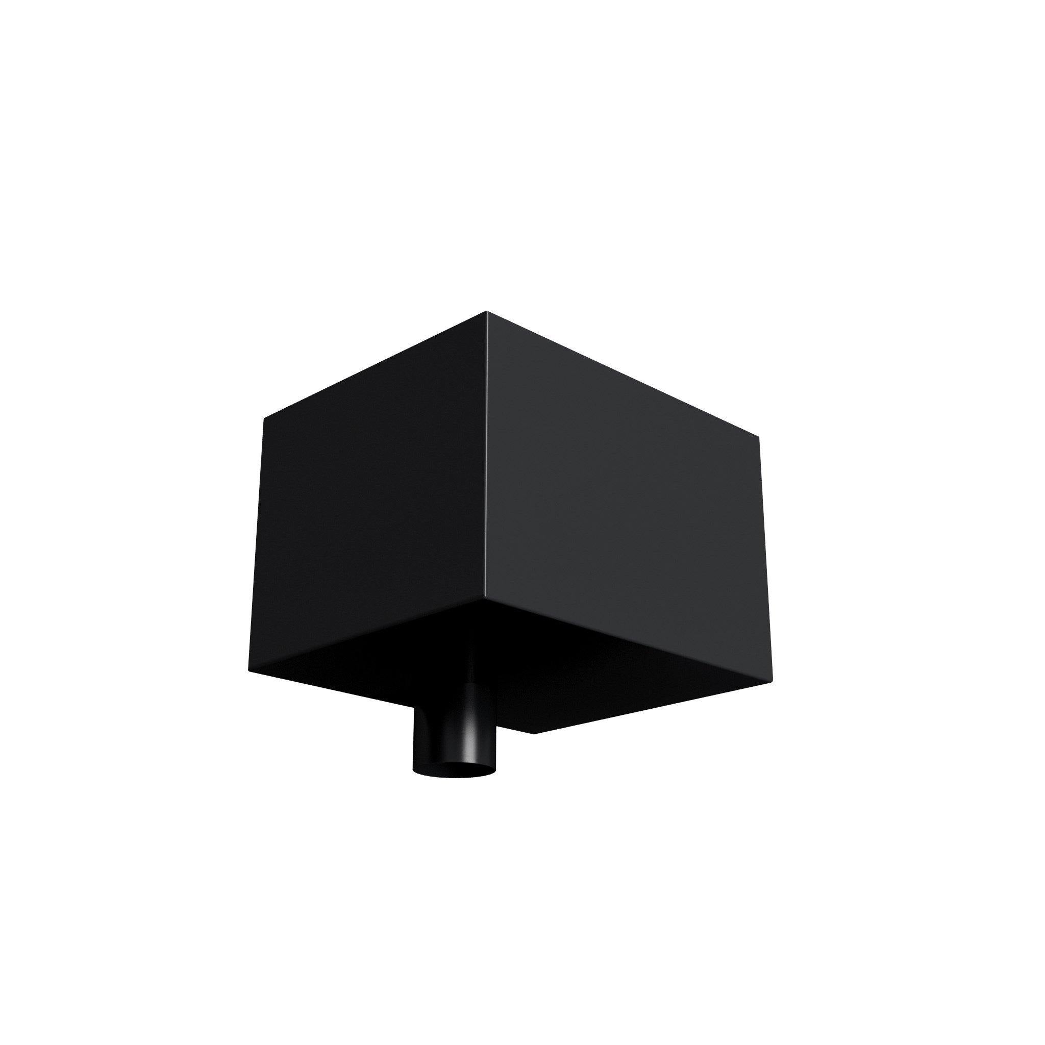 DF7612 - HOPPER HEAD 300mm(w) x 250mm(d) x 200mm(h) - 76mm DIA - Alugutter