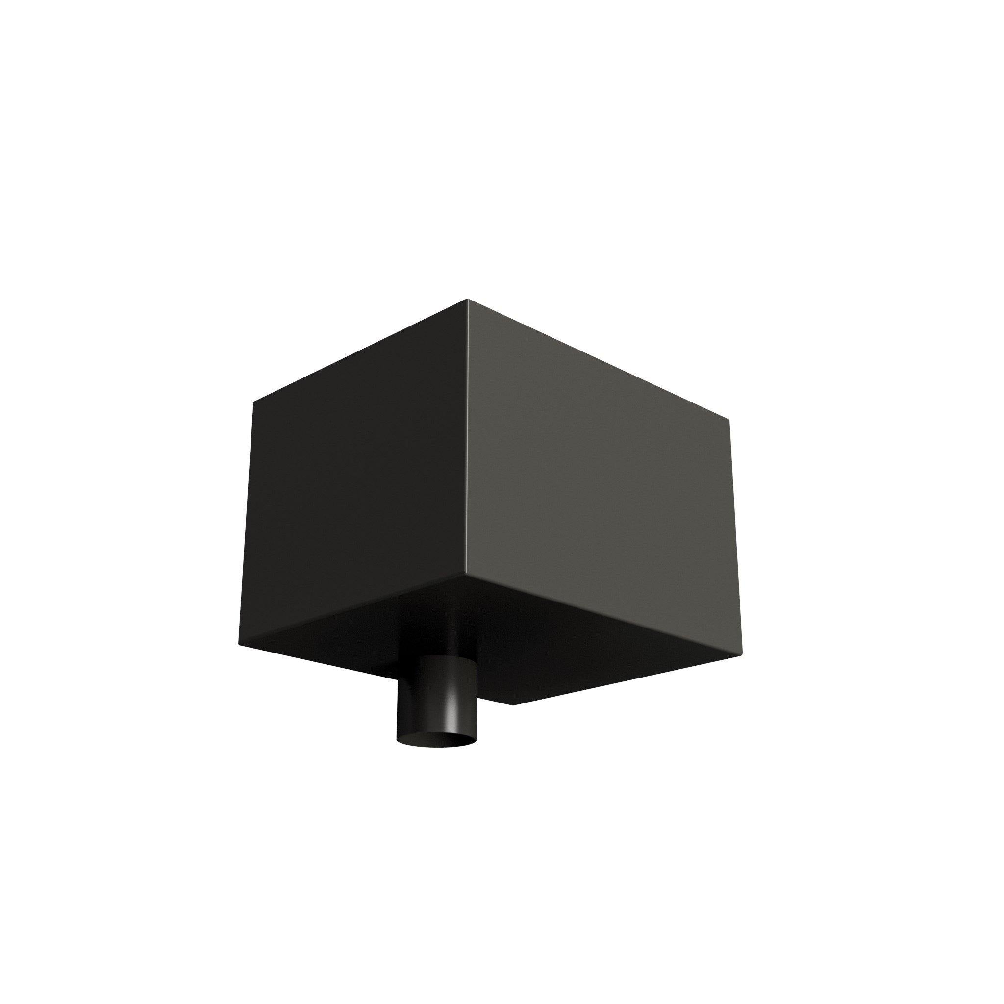 DF7612 - HOPPER HEAD 300mm(w) x 250mm(d) x 200mm(h) - 76mm DIA - Alugutter