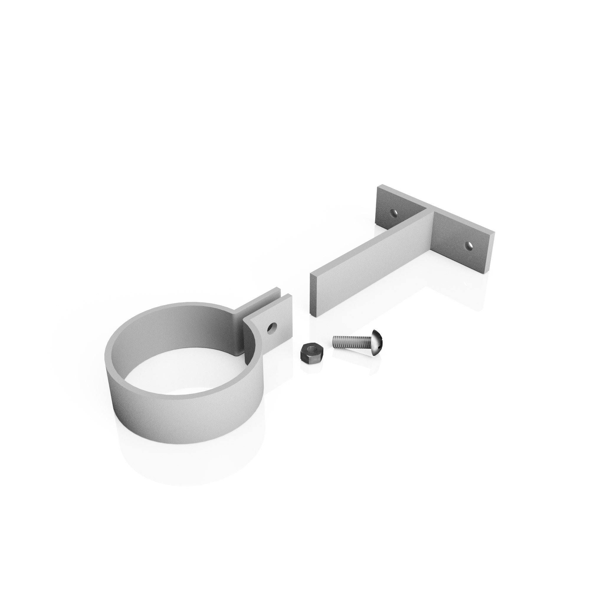 DF763 - ADJUSTABLE PIPE CLIP - 76mm DIA - Alugutter