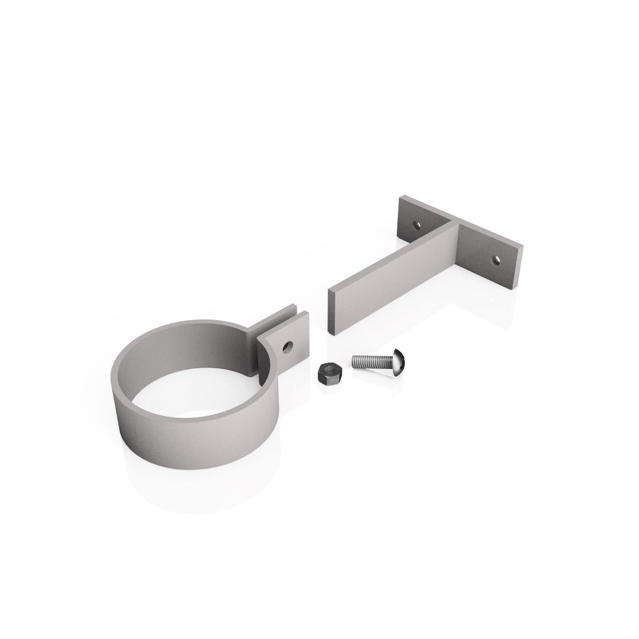 DF763 - ADJUSTABLE PIPE CLIP - 76mm DIA - Alugutter