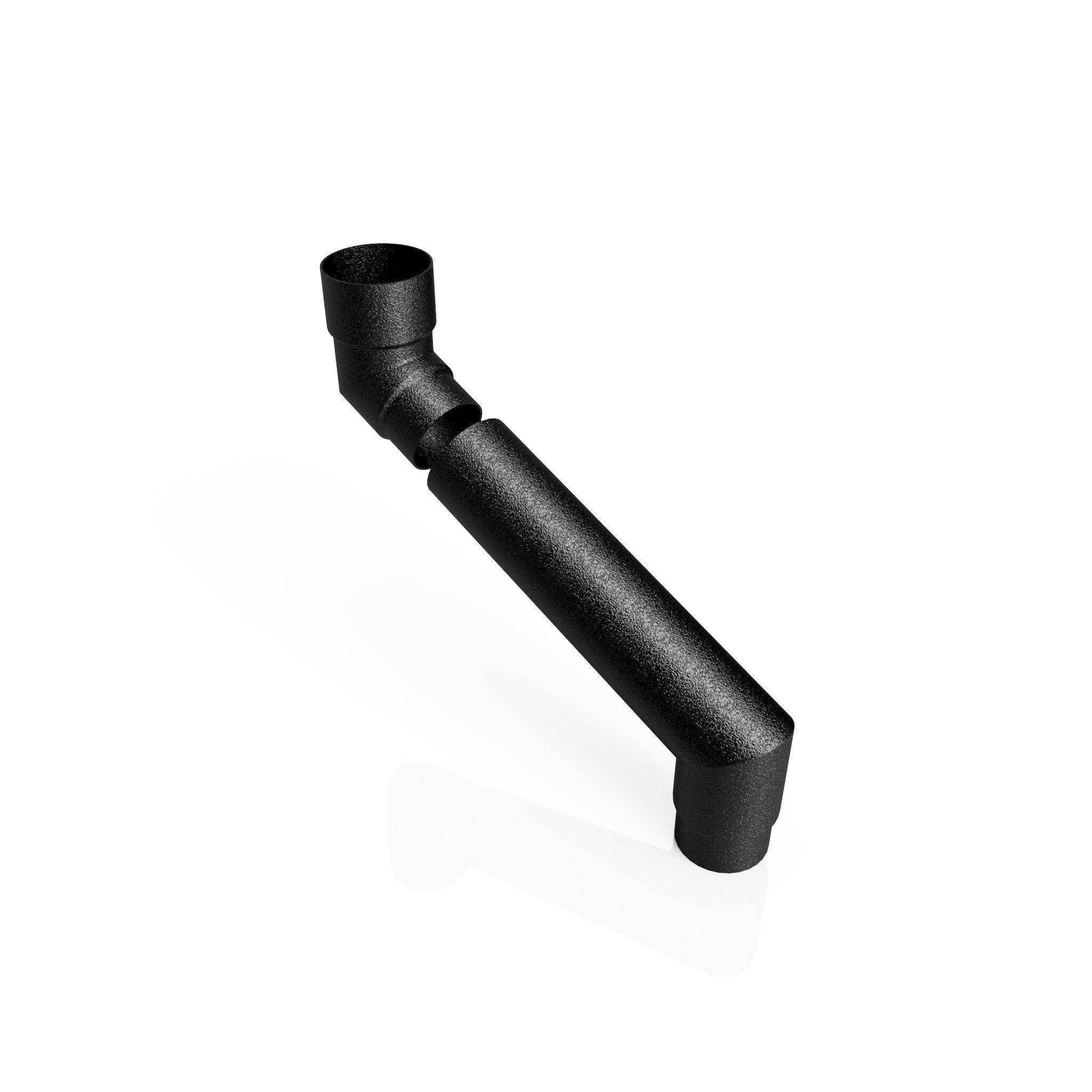 DF7652 - FLUSH JOINT ADJUSTABLE SWANNECK - 90-250mm PROJ - 76mm DIA - Alugutter