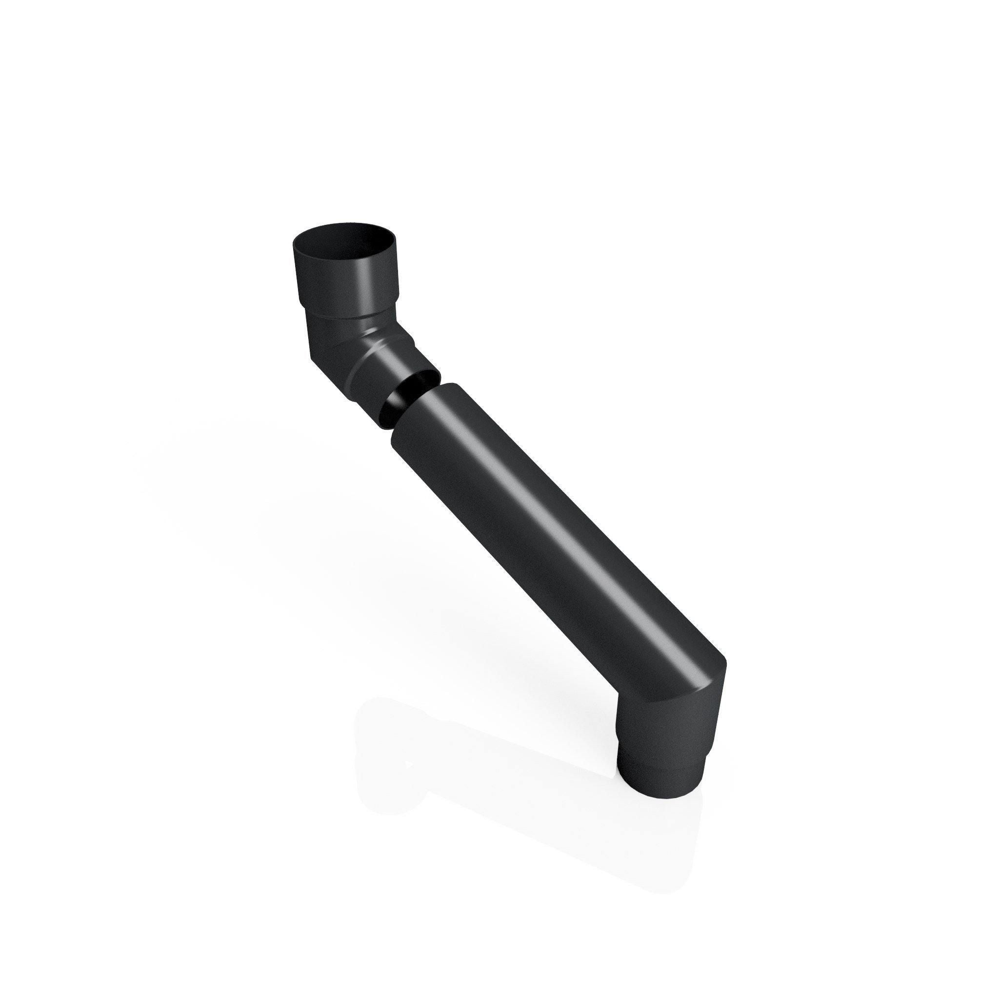 DF7652 - FLUSH JOINT ADJUSTABLE SWANNECK - 90-250mm PROJ - 76mm DIA - Alugutter