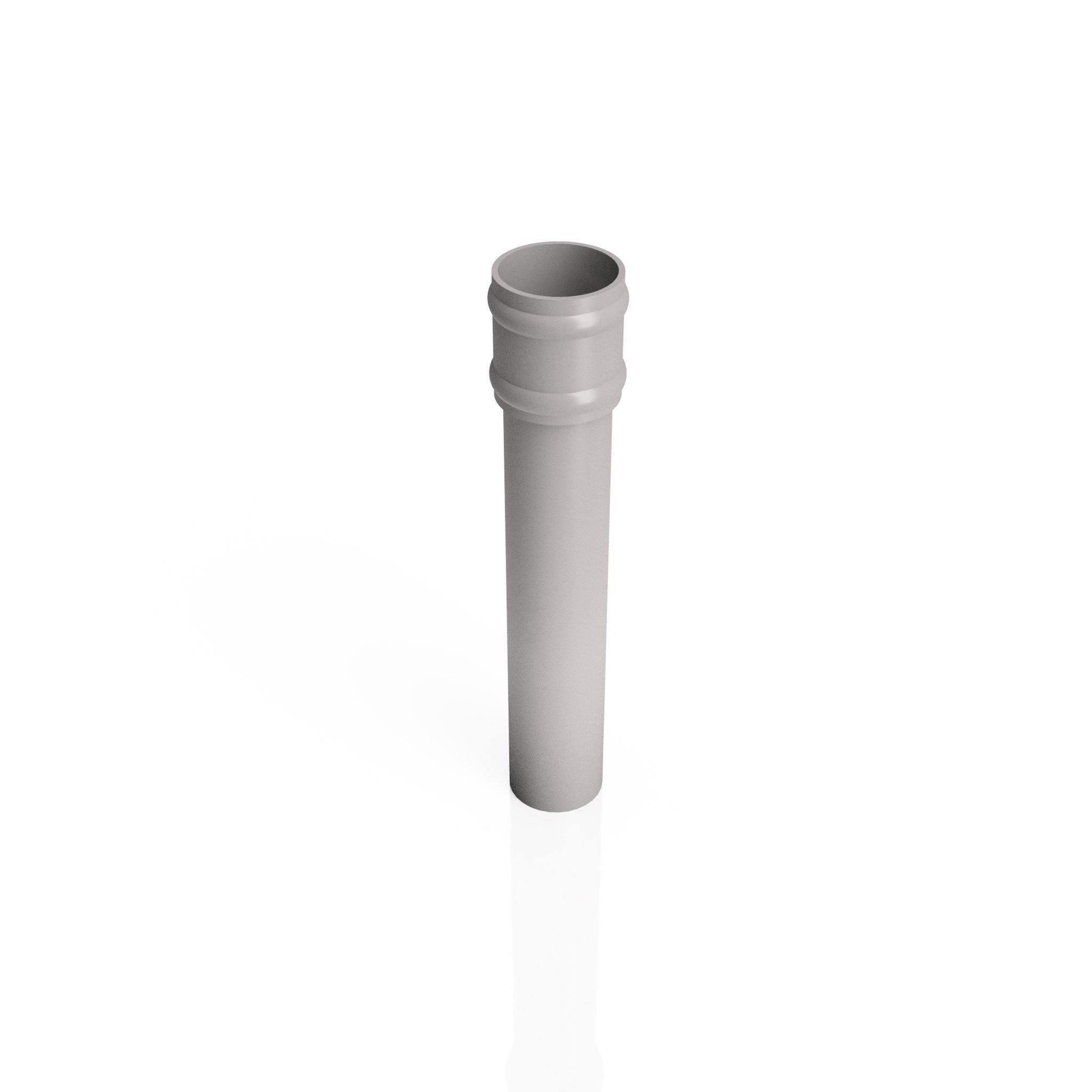 DT631NE - TRADITIONAL DOWNPIPE LENGTH - (Non Eared Socket) 63mm DIA x 3m - Alugutter
