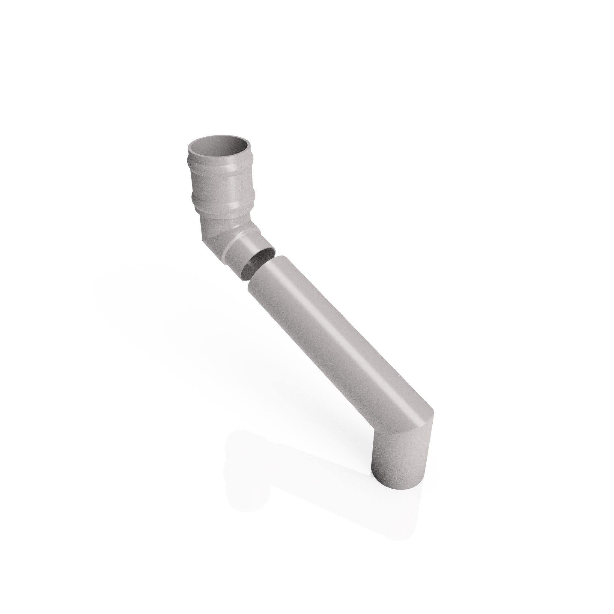 DT6352 - TRADITIONAL ADJUSTABLE SWANNECK - 80-250mm PROJ - 63mm DIA - Alugutter