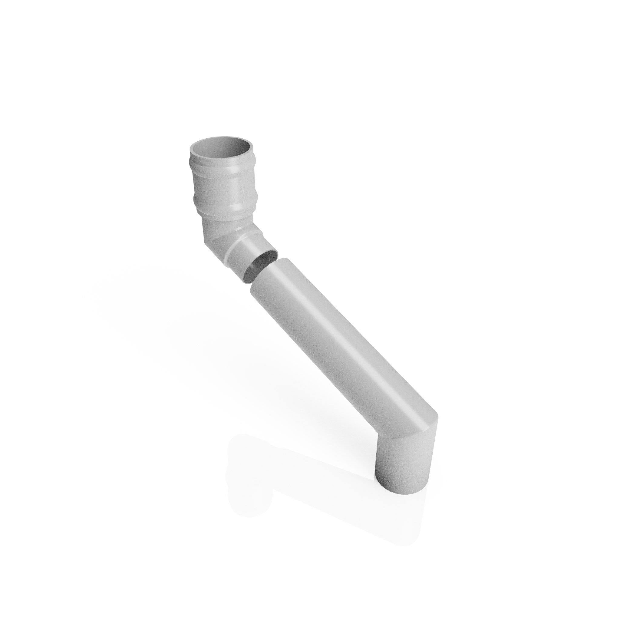 DT6352 - TRADITIONAL ADJUSTABLE SWANNECK - 80-250mm PROJ - 63mm DIA - Alugutter