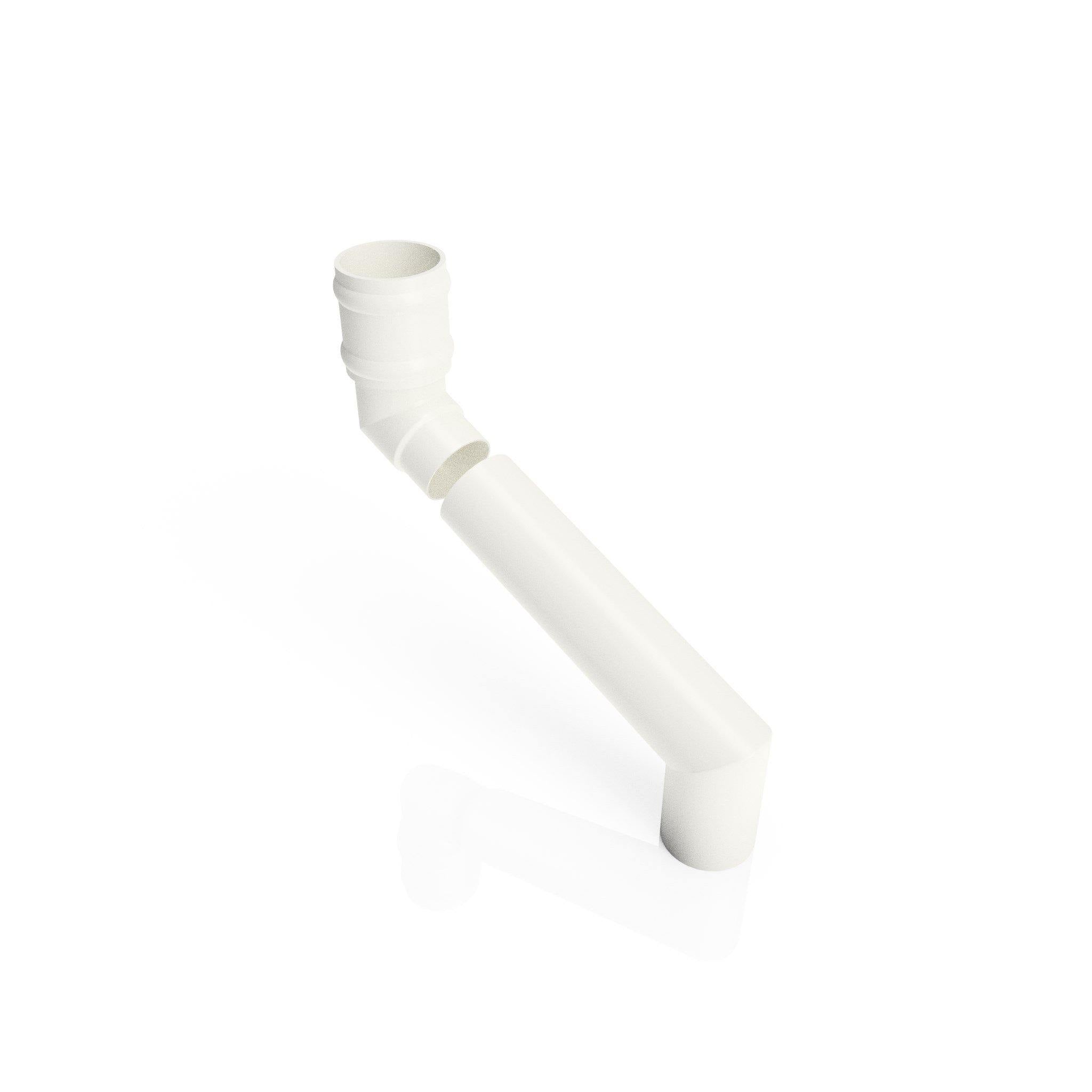 DT6352 - TRADITIONAL ADJUSTABLE SWANNECK - 80-250mm PROJ - 63mm DIA - Alugutter