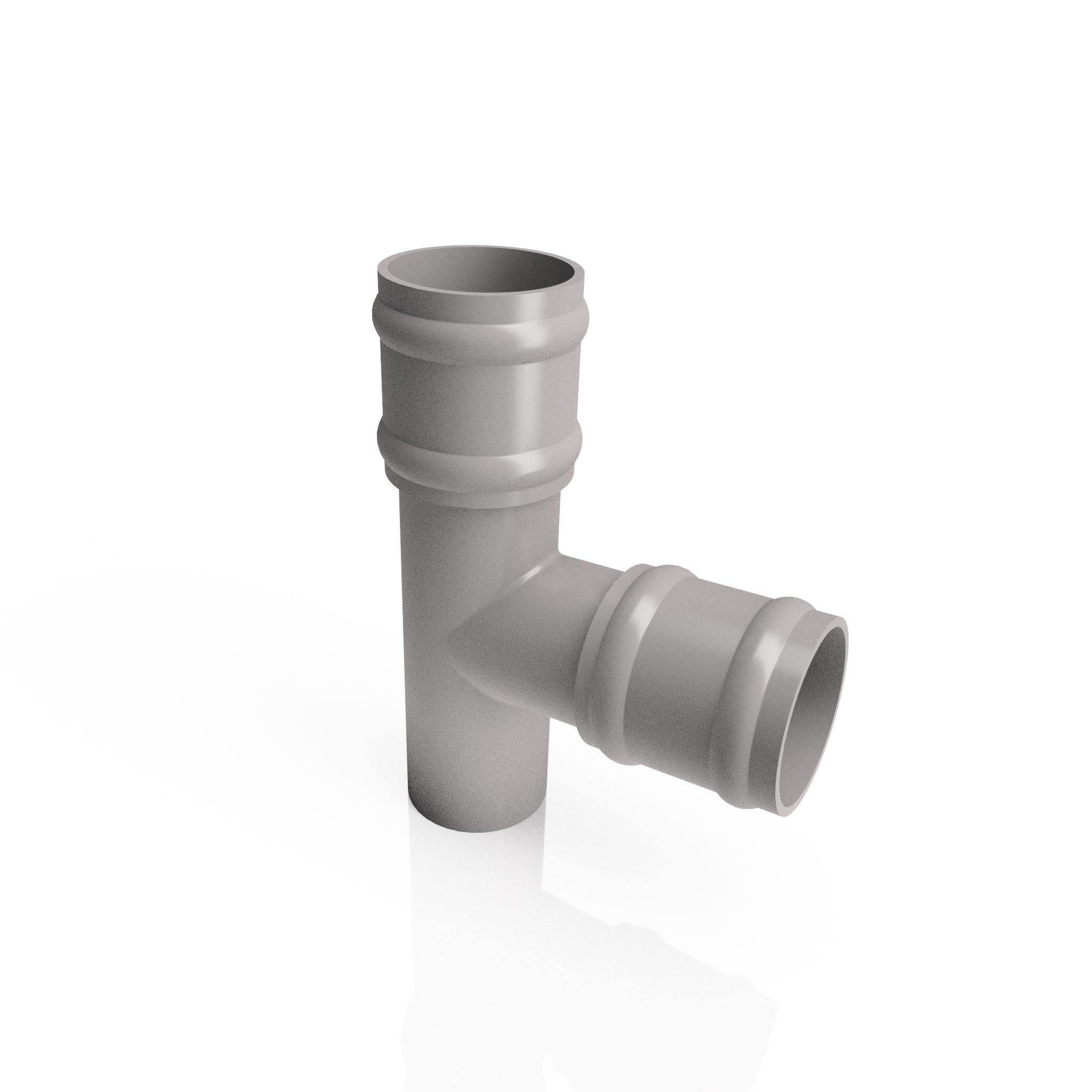 DT638 - TRADITIONAL BRANCH - 92.5 DEG - 63mm DIA - Alugutter