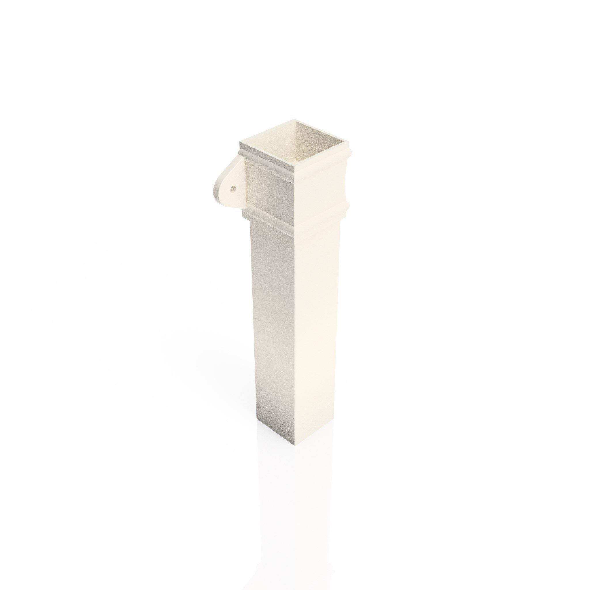 DT721 - TRADITIONAL DOWNPIPE LENGTH - (Eared Socket) 72x72mm x 3m - Alugutter