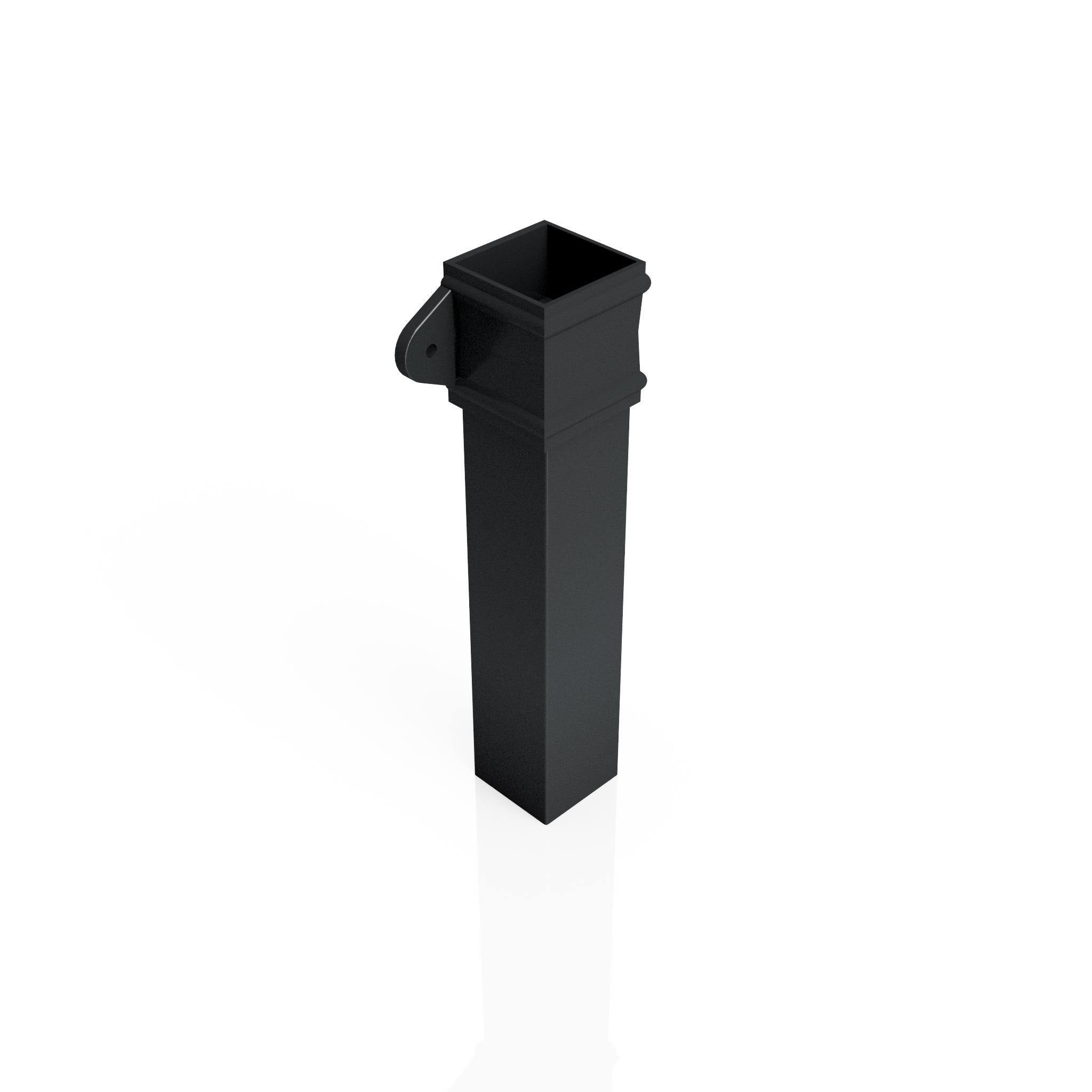 DT721 - TRADITIONAL DOWNPIPE LENGTH - (Eared Socket) 72x72mm x 3m - Alugutter