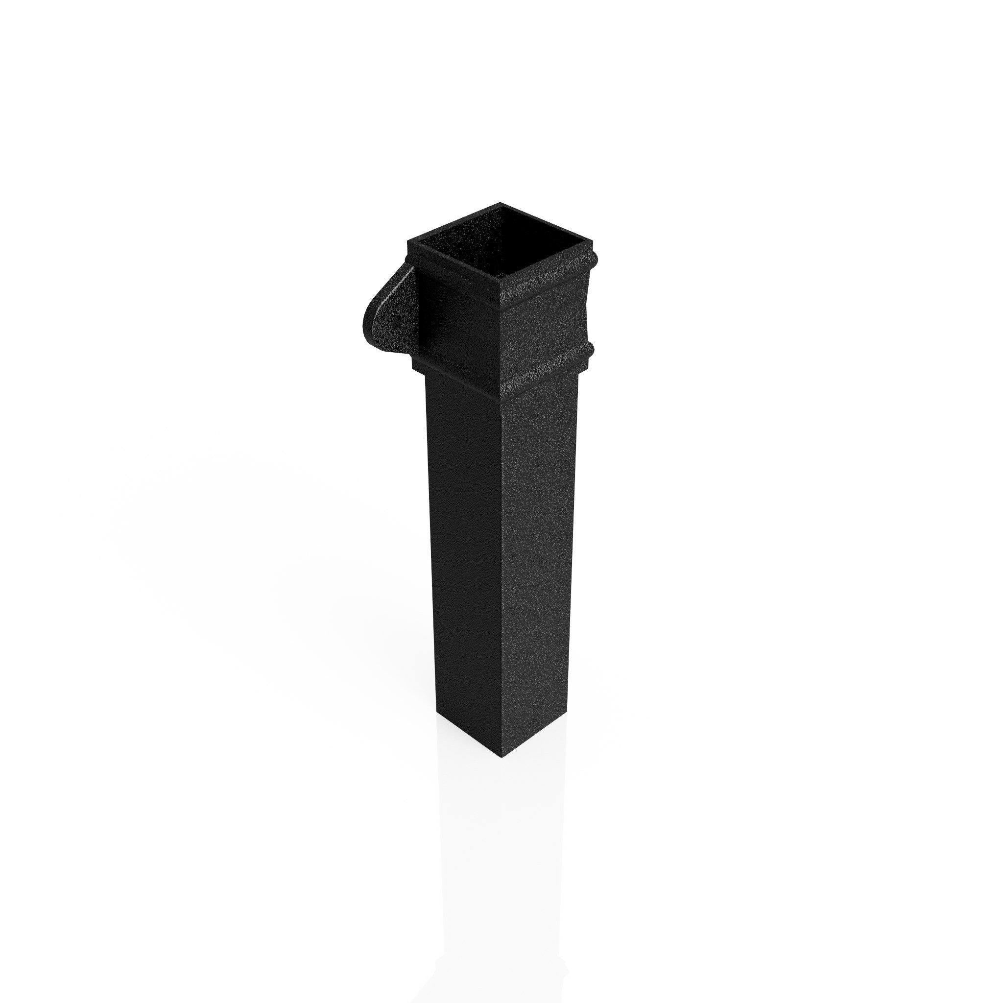 DT721 - TRADITIONAL DOWNPIPE LENGTH - (Eared Socket) 72x72mm x 3m - Alugutter