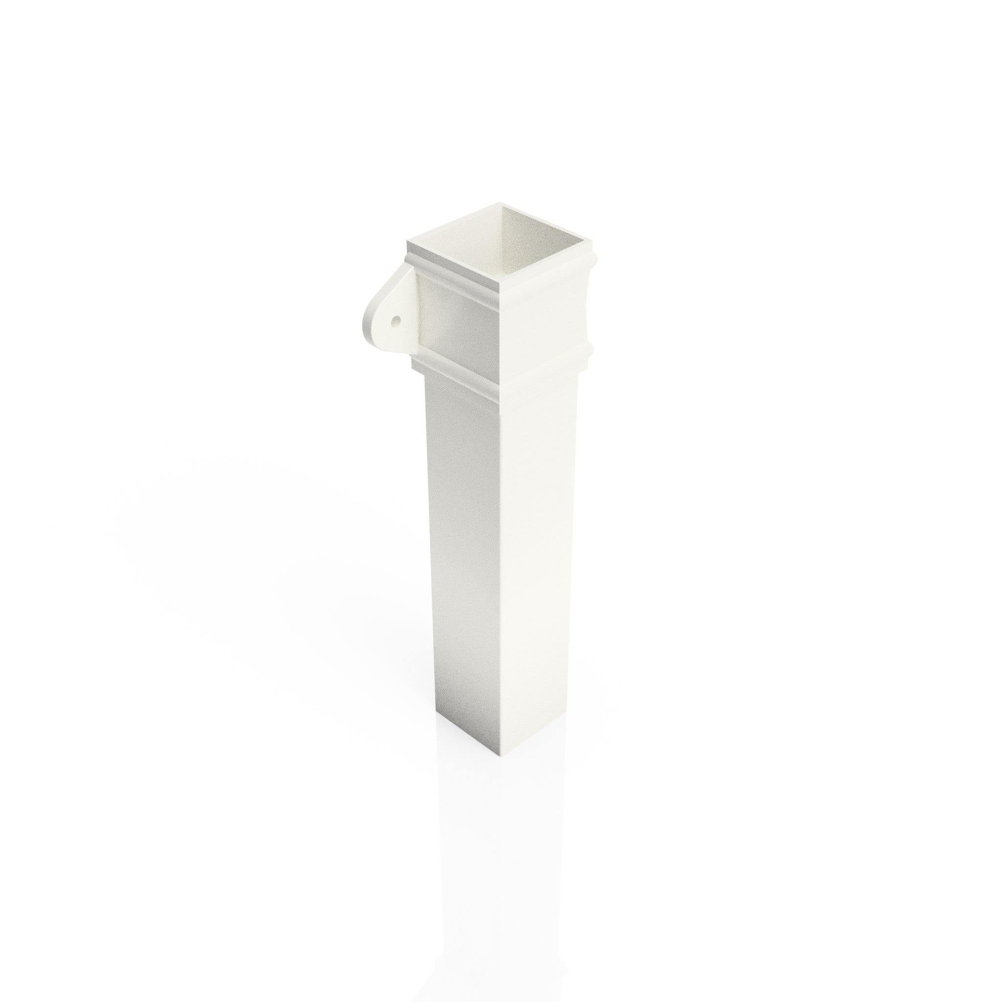 DT721 - TRADITIONAL DOWNPIPE LENGTH - (Eared Socket) 72x72mm x 3m - Alugutter