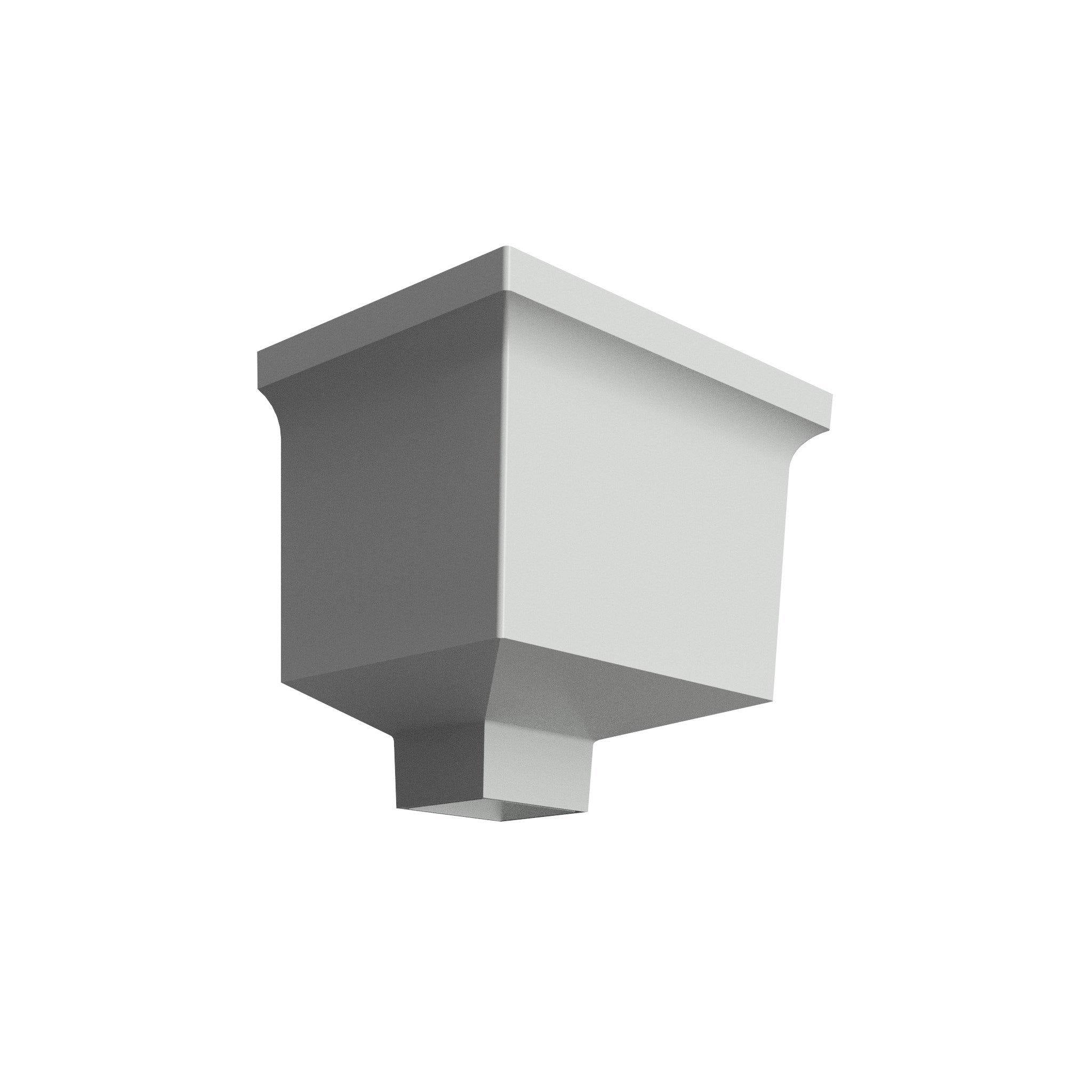 DT7212 - HOPPER HEAD 255mm(w) x 175mm(d) x 175mm(h) - 72x72mm - Alugutter
