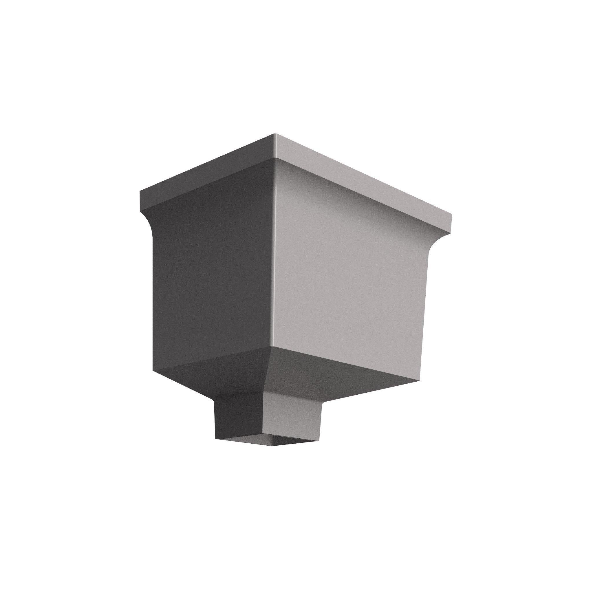 DT7212 - HOPPER HEAD 255mm(w) x 175mm(d) x 175mm(h) - 72x72mm - Alugutter