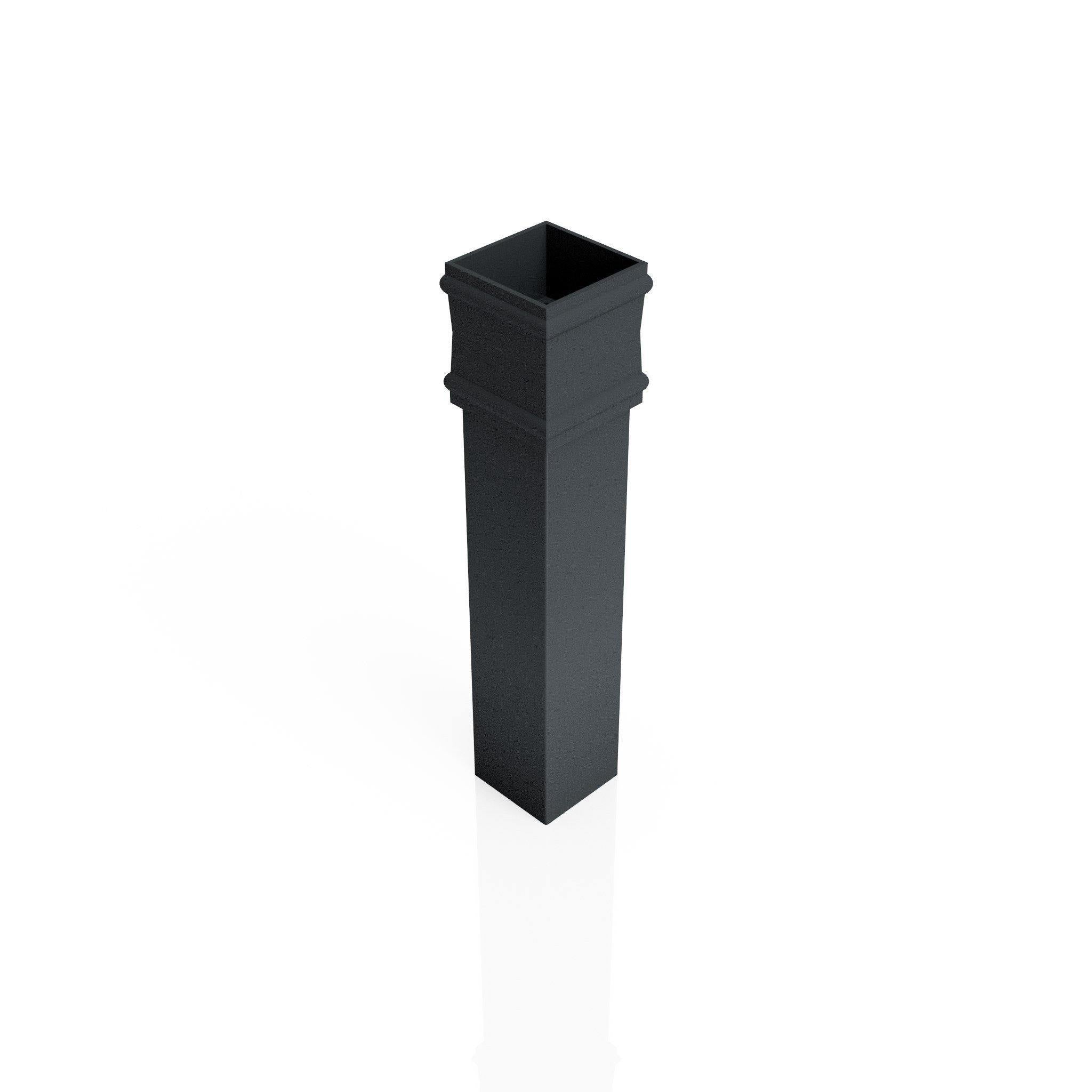 DT721NE - TRADITIONAL DOWNPIPE LENGTH - (Non Eared Socket) 72x72mm x 3m - Alugutter