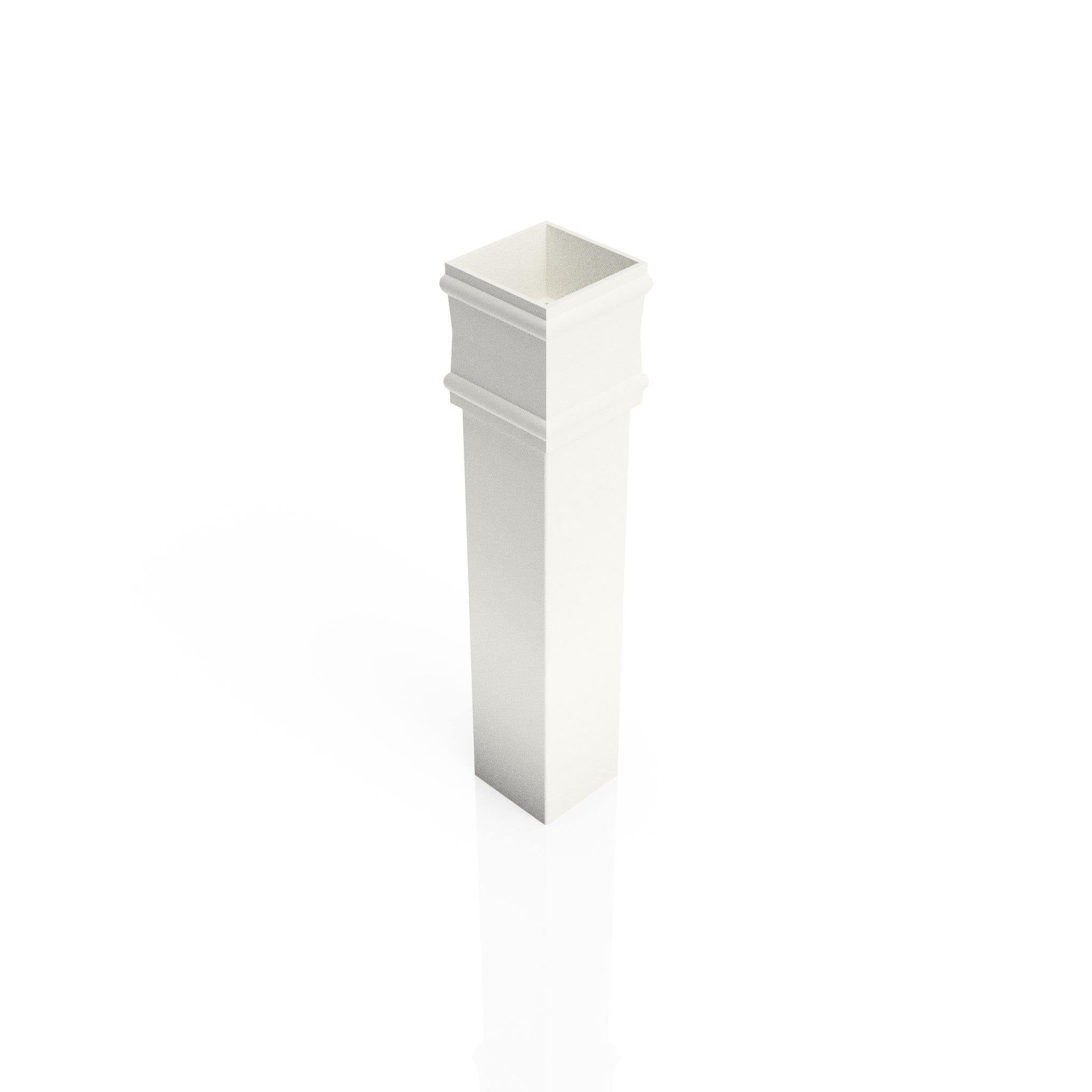 DT721NE - TRADITIONAL DOWNPIPE LENGTH - (Non Eared Socket) 72x72mm x 3m - Alugutter