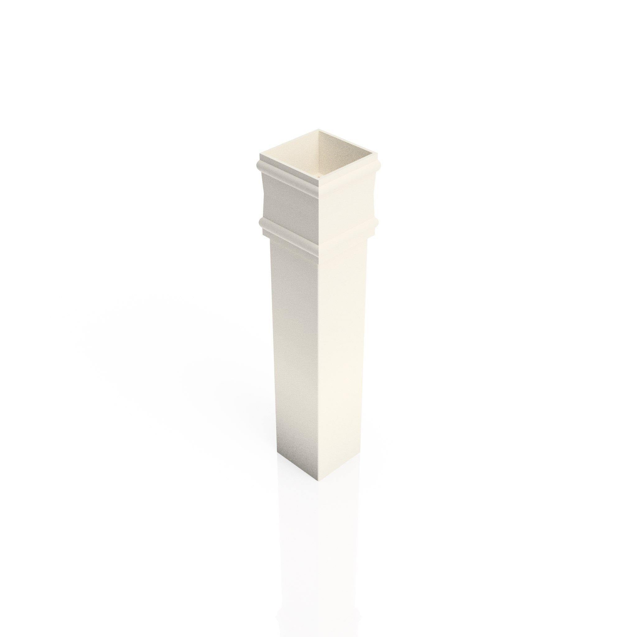 DT721NE - TRADITIONAL DOWNPIPE LENGTH - (Non Eared Socket) 72x72mm x 3m - Alugutter