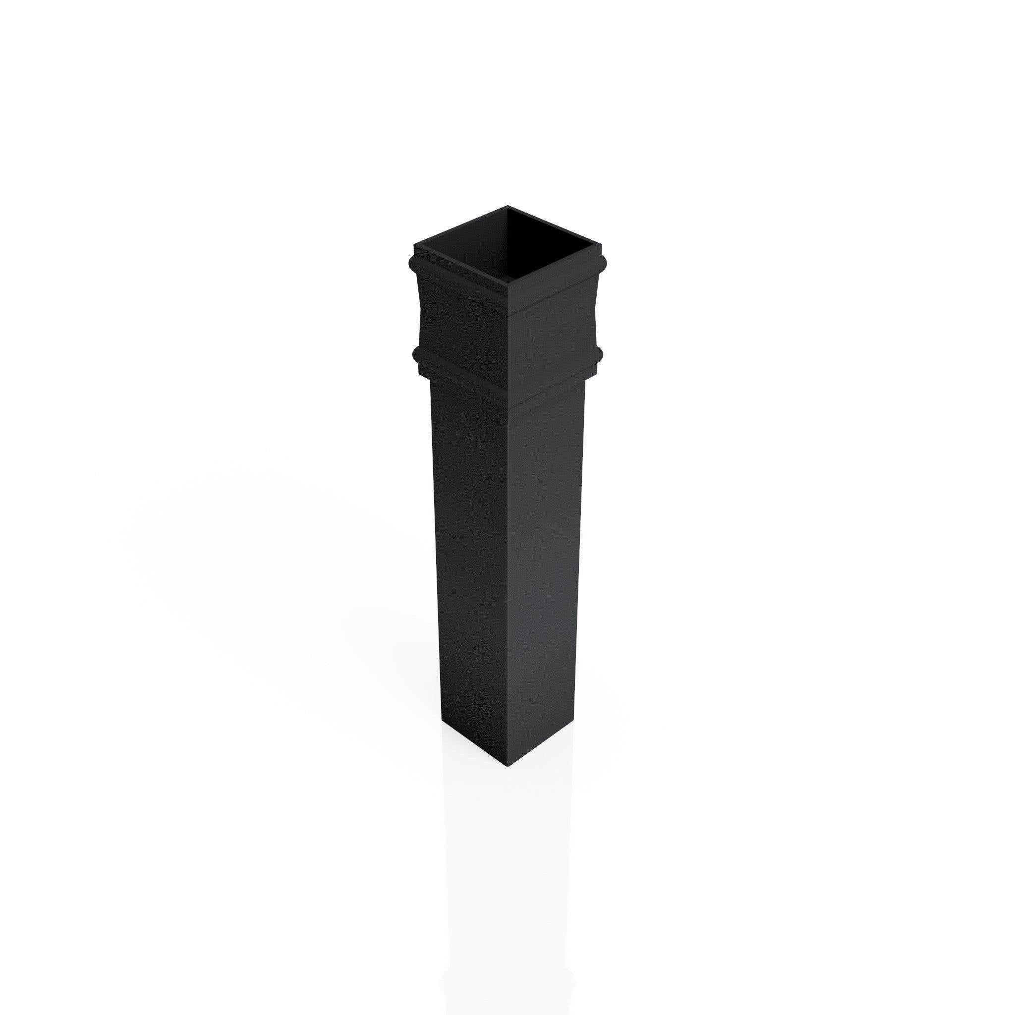DT721NE - TRADITIONAL DOWNPIPE LENGTH - (Non Eared Socket) 72x72mm x 3m - Alugutter
