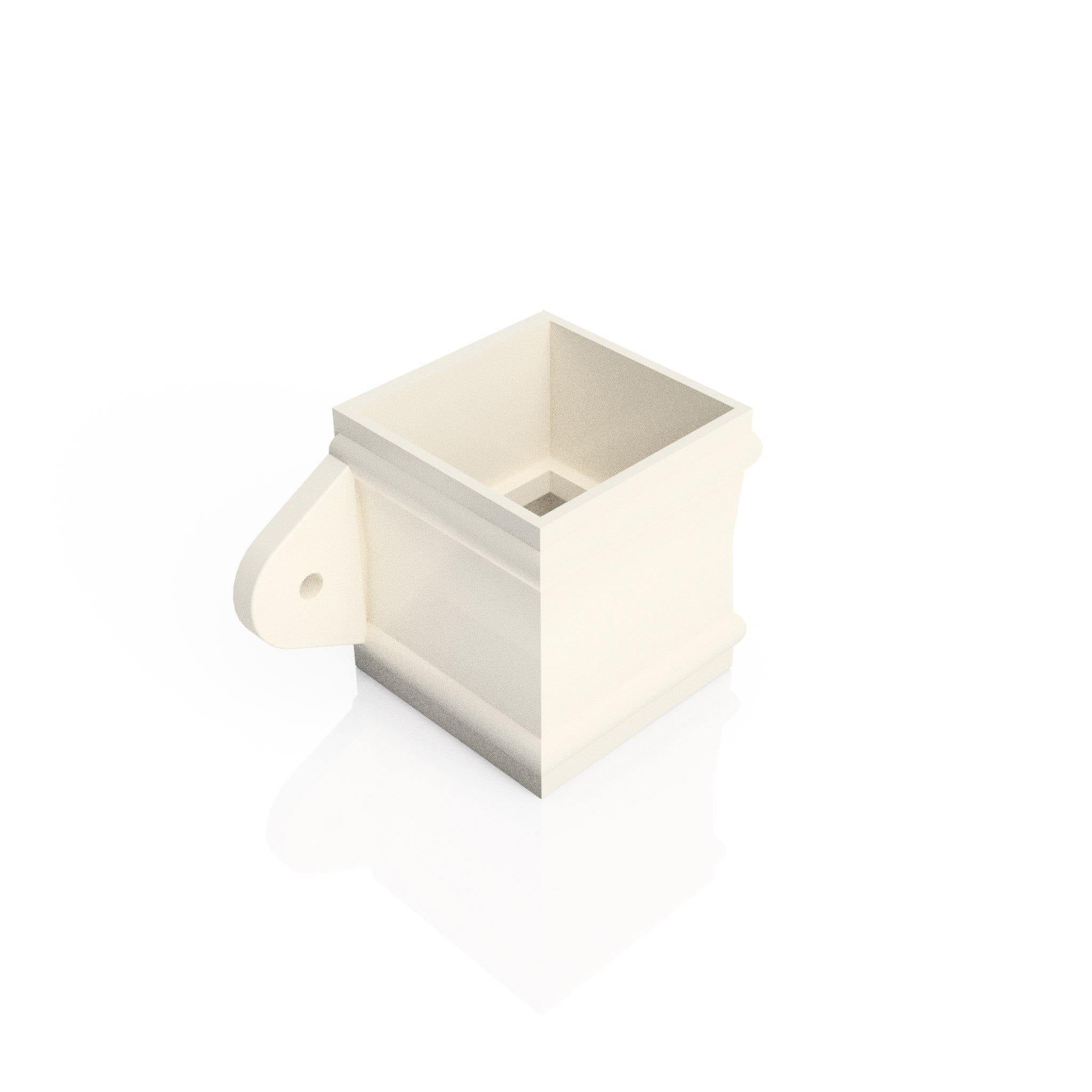 DT724 - TRADITIONAL SPARE SOCKET (Eared) - 72x72mm - Alugutter
