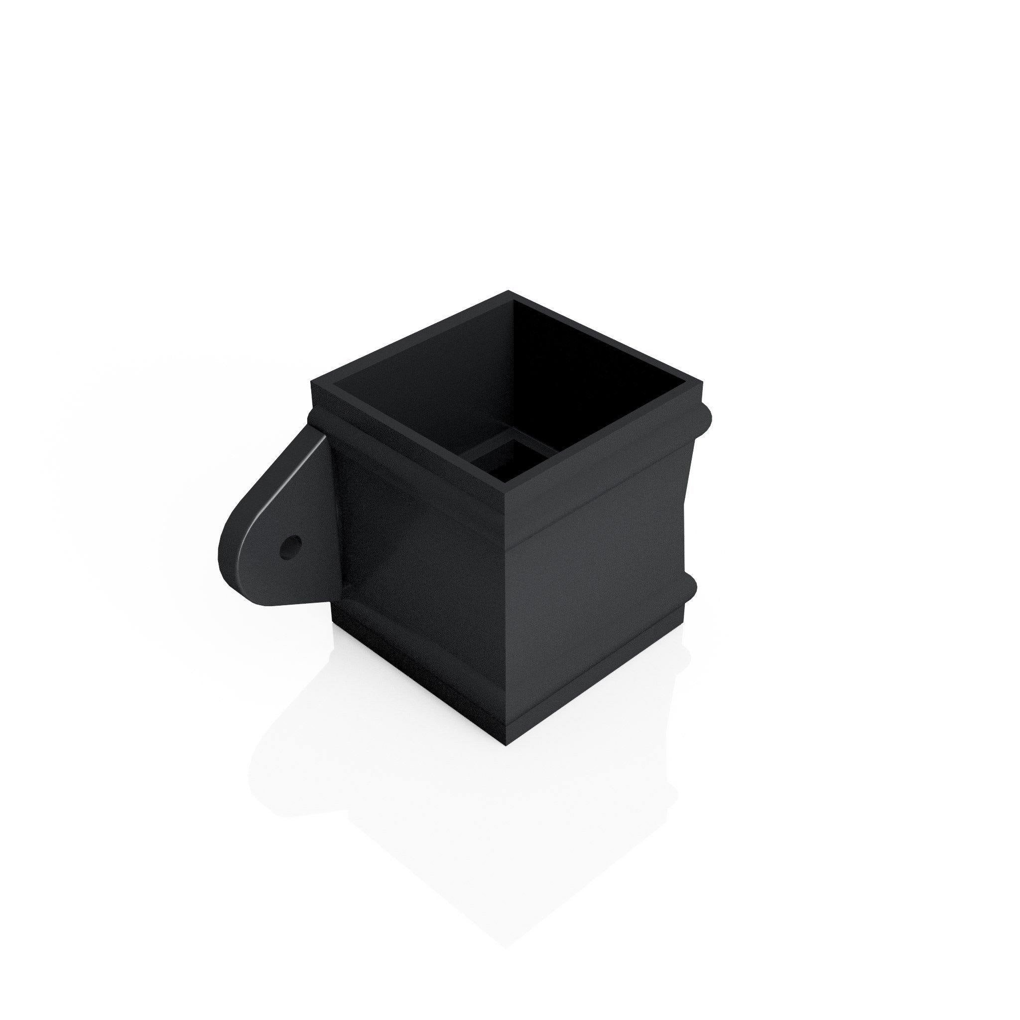 DT724 - TRADITIONAL SPARE SOCKET (Eared) - 72x72mm - Alugutter