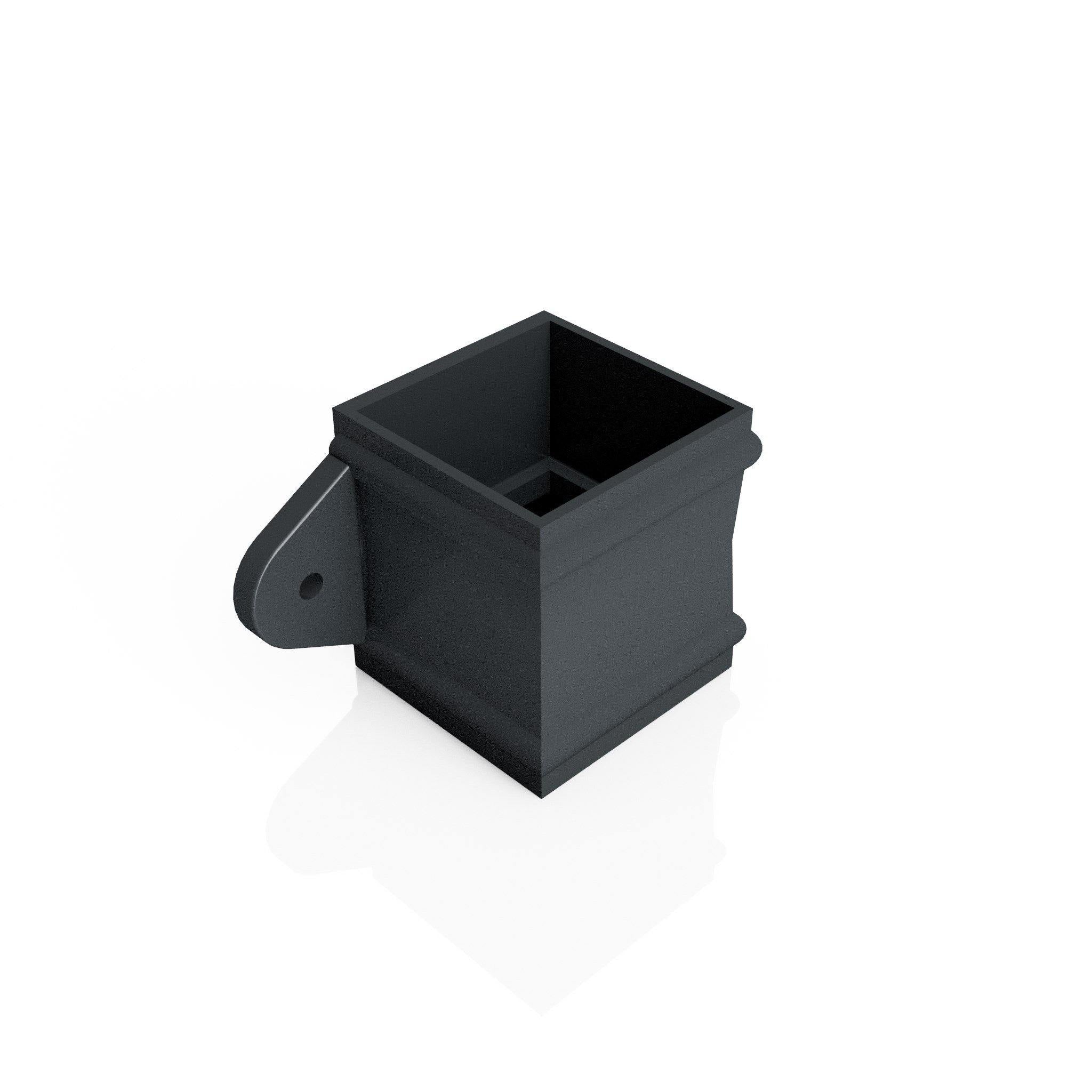 DT724 - TRADITIONAL SPARE SOCKET (Eared) - 72x72mm - Alugutter