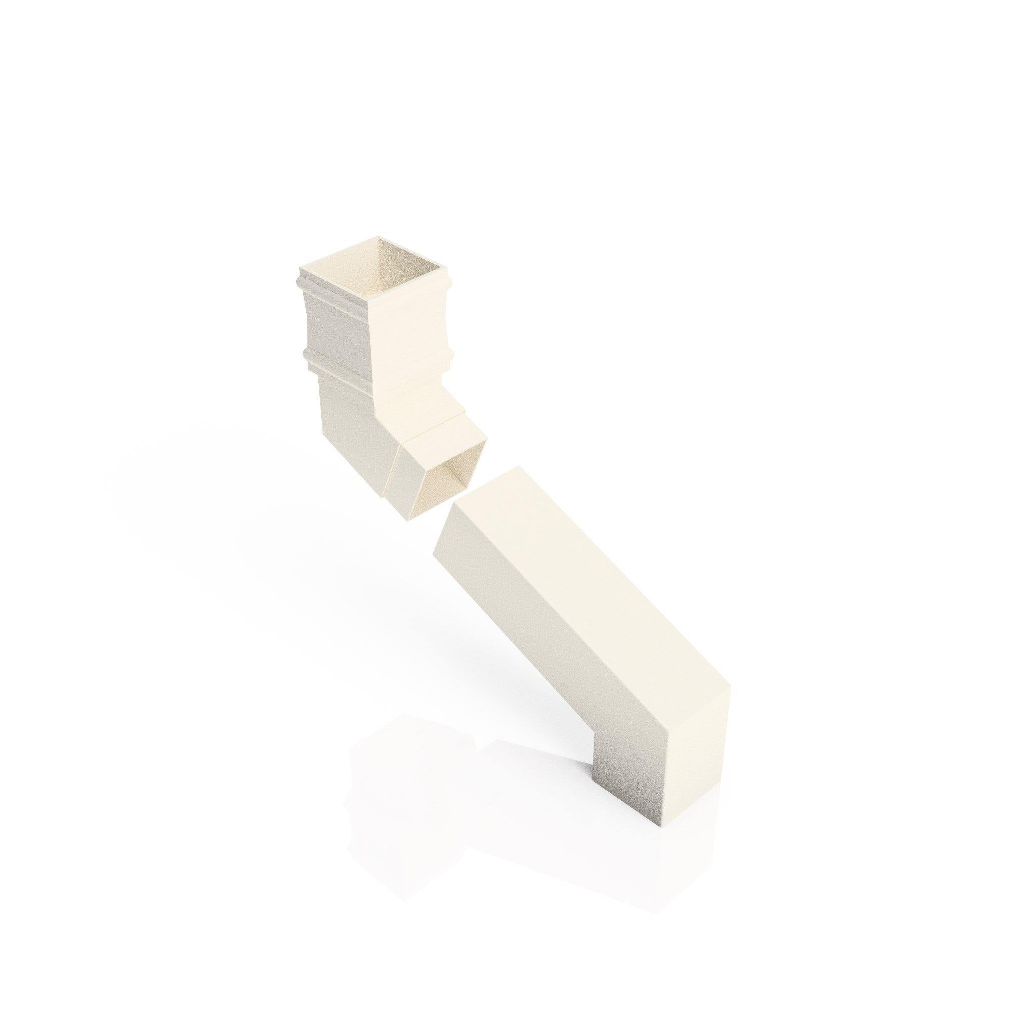 DT7252 - TRADITIONAL ADJUSTABLE SWANNECK - 100-250mm PROJ - 72x72mm - Alugutter