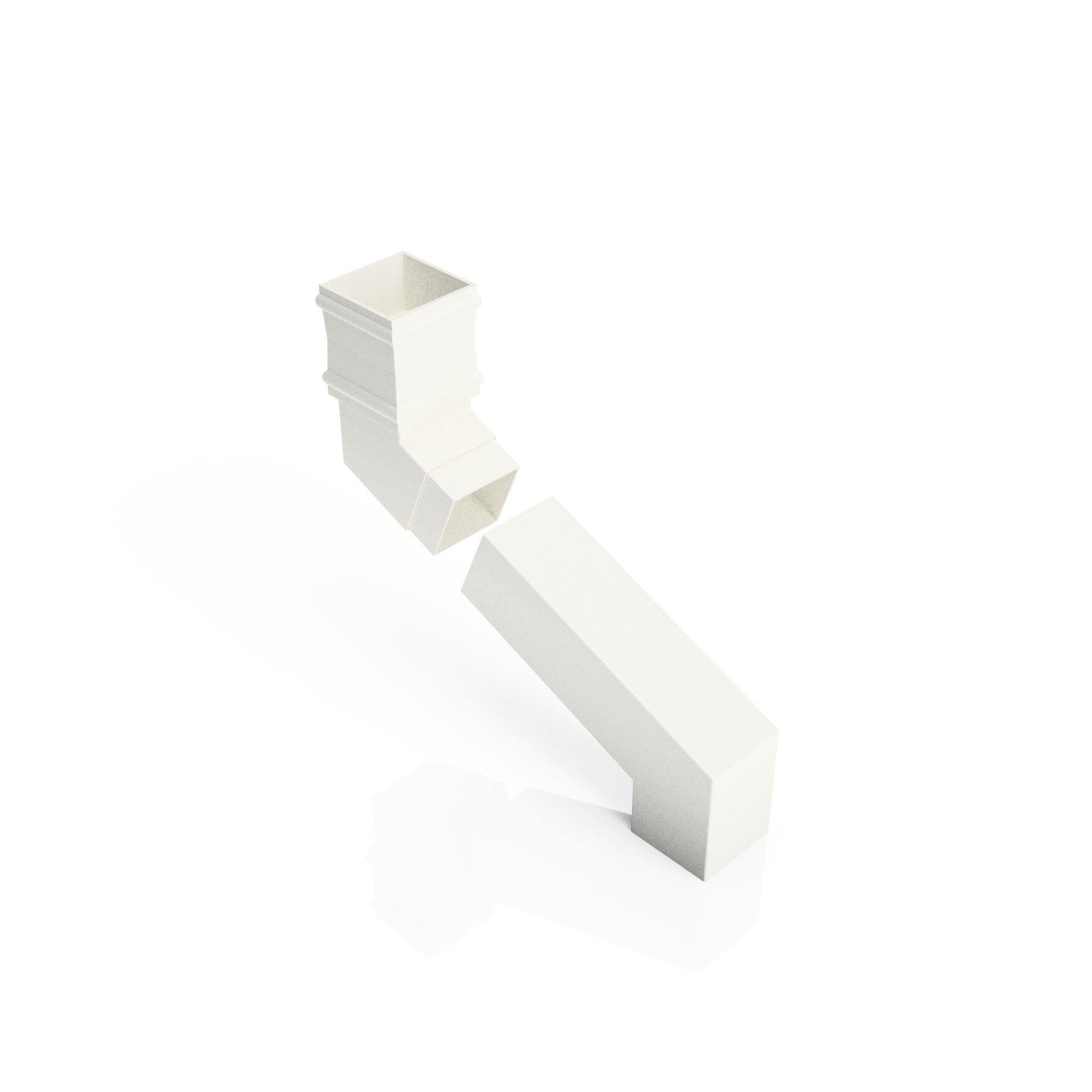 DT7252 - TRADITIONAL ADJUSTABLE SWANNECK - 100-250mm PROJ - 72x72mm - Alugutter