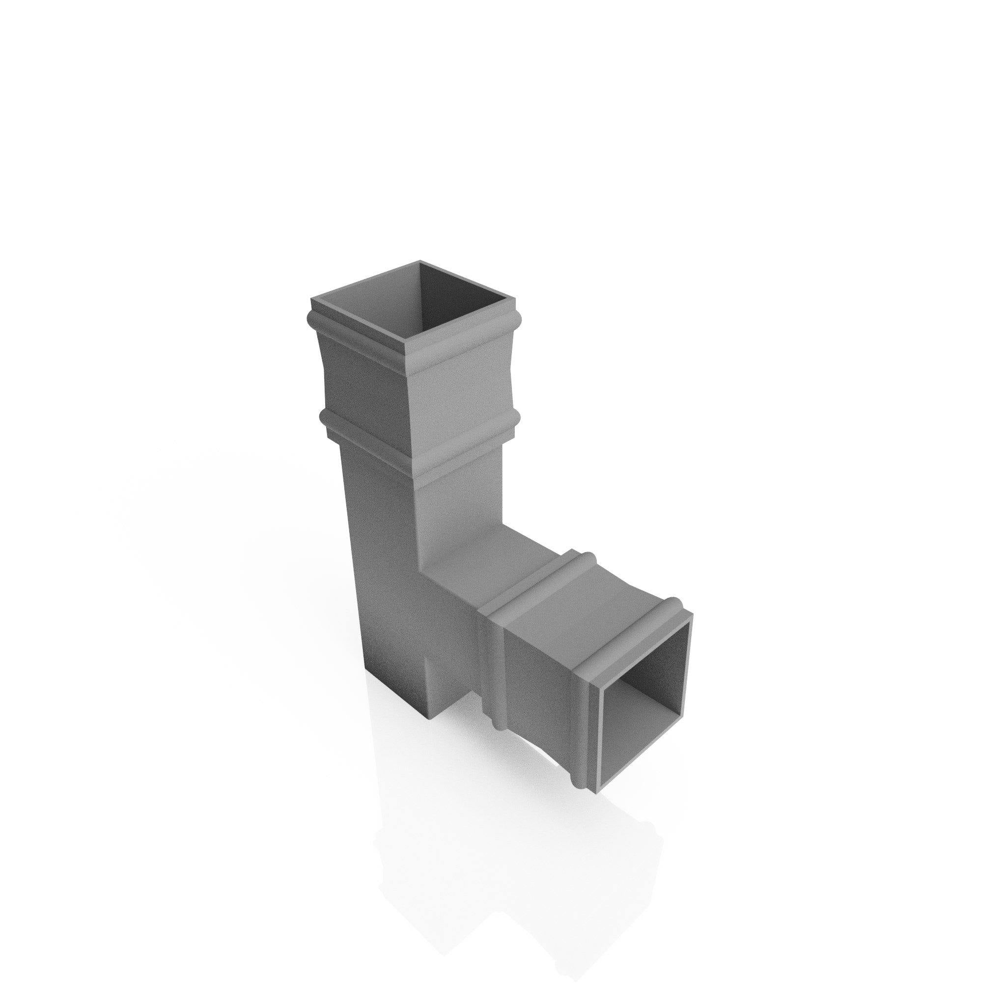 DT728 - TRADITIONAL BRANCH - 92.5 DEG - 72x72mm - Alugutter