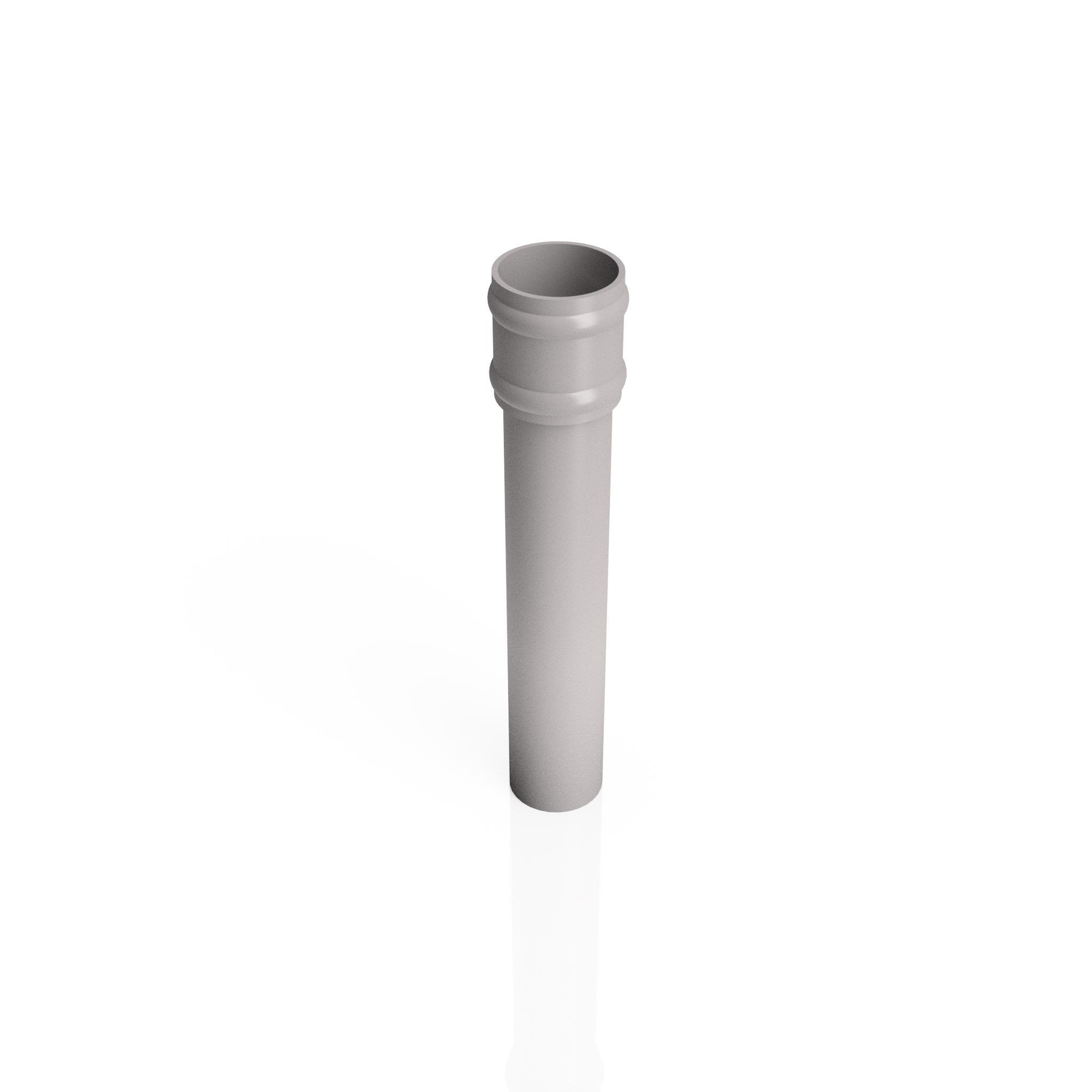 DT761NE - TRADITIONAL DOWNPIPE LENGTH - (Non Eared Socket) 76mm DIA x 3m - Alugutter