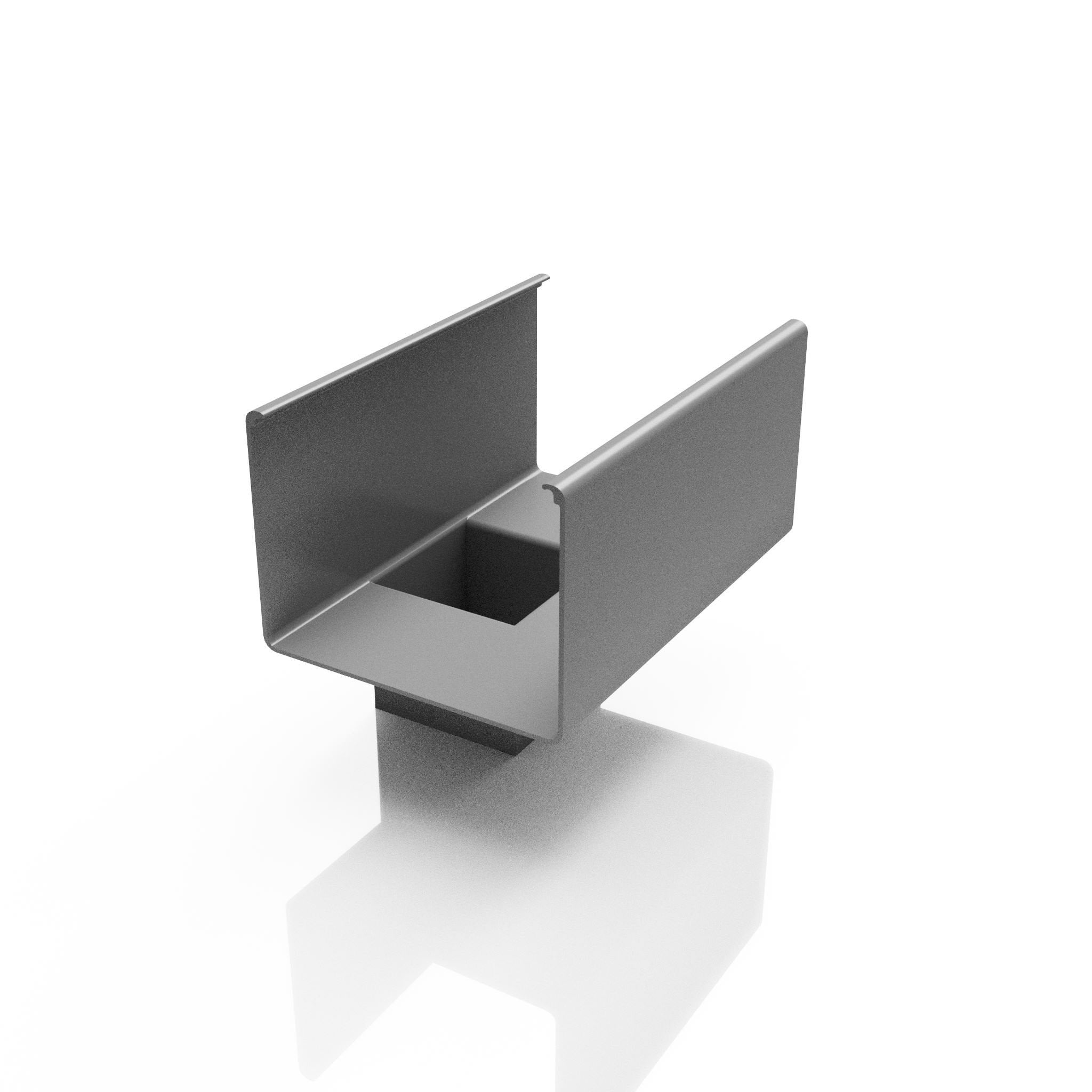 GB10 - BOX GUTTER OUTLET 72 x 72MM - 135 x 100mm - Alugutter