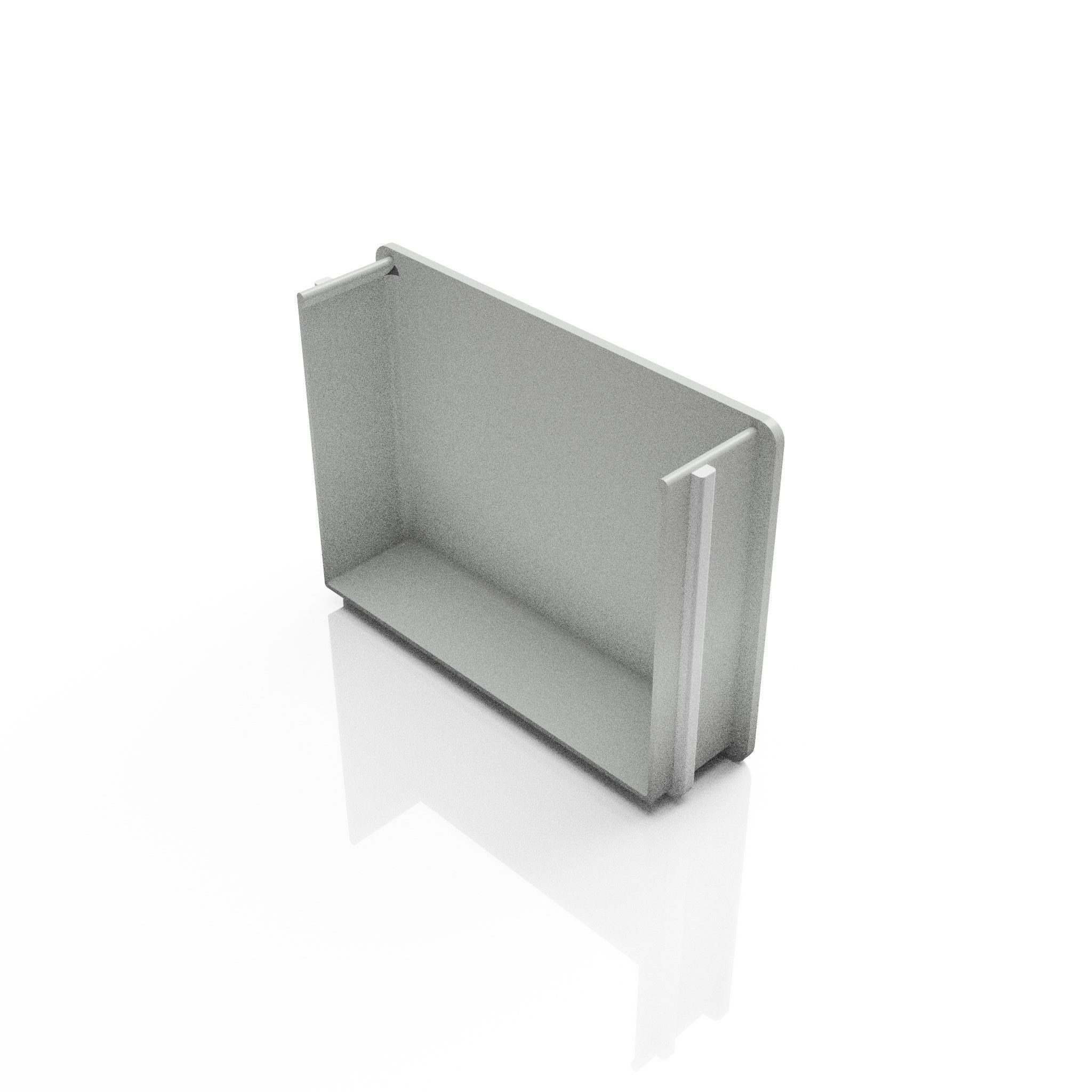 GB11 - BOX GUTTER STOP END - 135 x 100mm - Alugutter