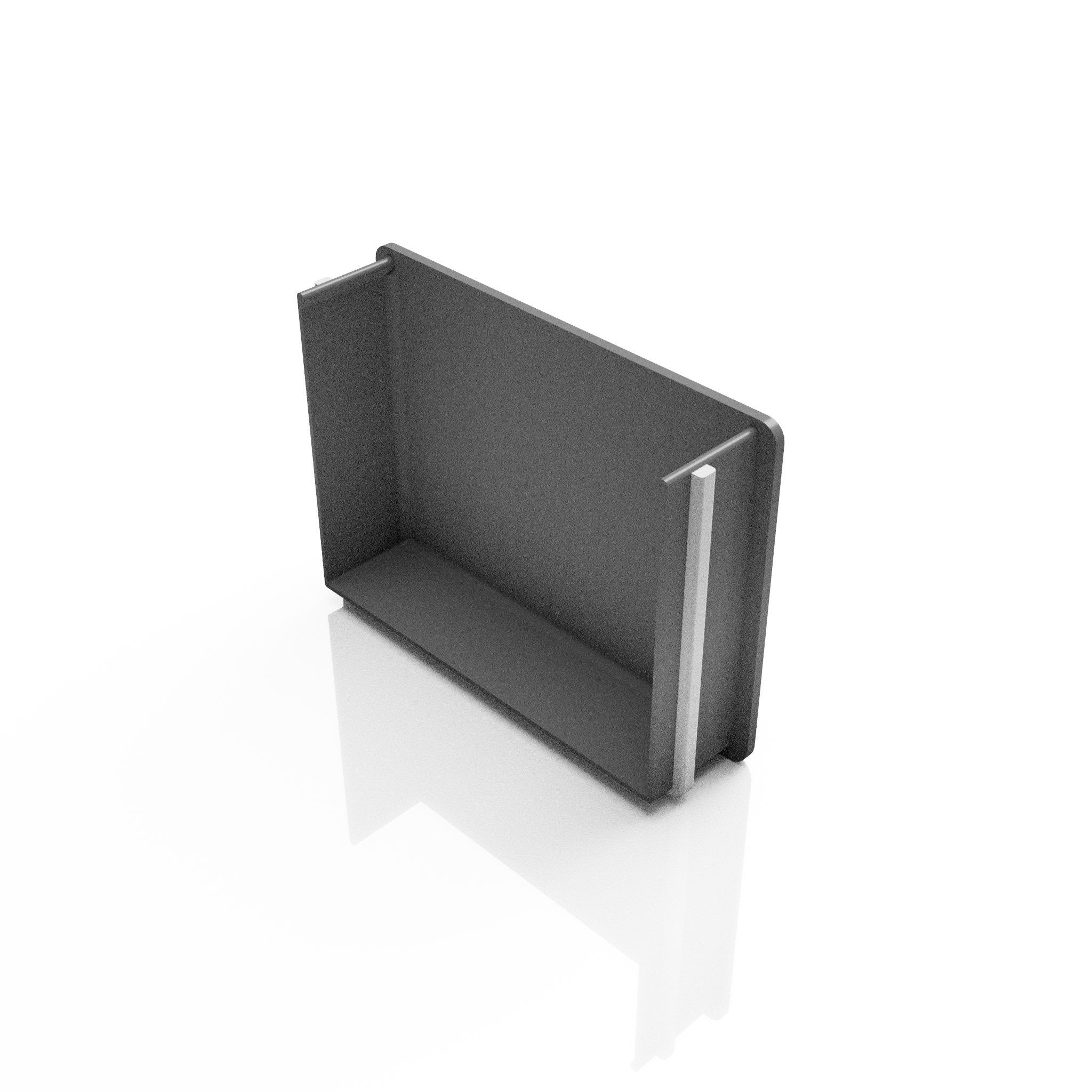 GB11 - BOX ALUMINIUM GUTTER STOP END - 135 x 100mm - Alugutter