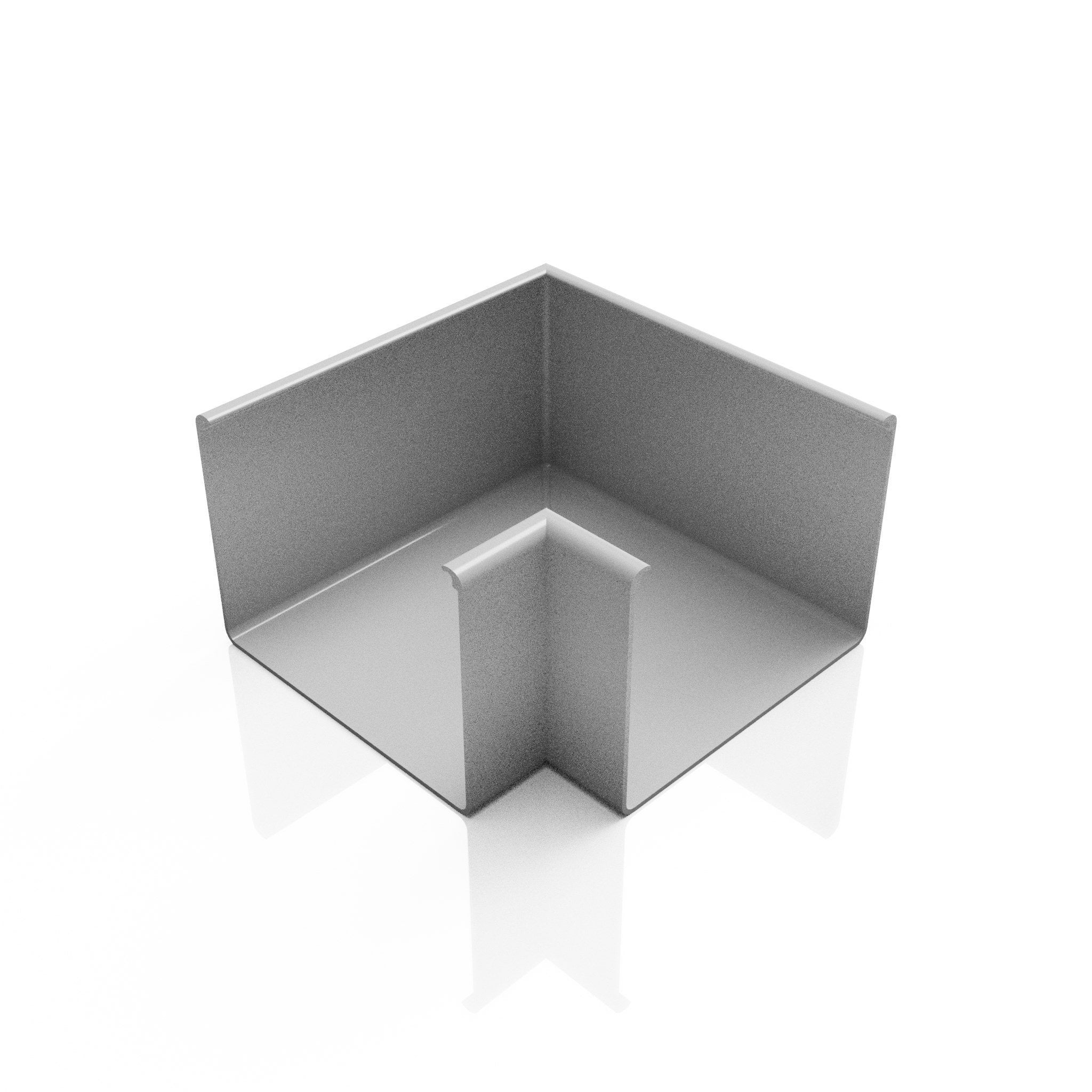 GB6 - BOX GUTTER ANGLE 90 DEG - 135 x 100mm - Alugutter